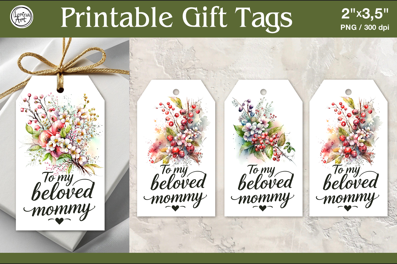 Mother's Day Gift Tags | PNG Sublimation product image 1