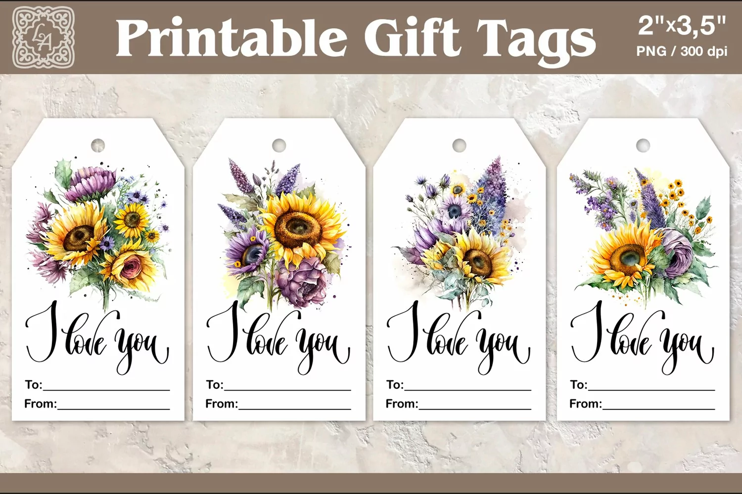 Valentines Gift Tags | PNG Sublimation product image 1