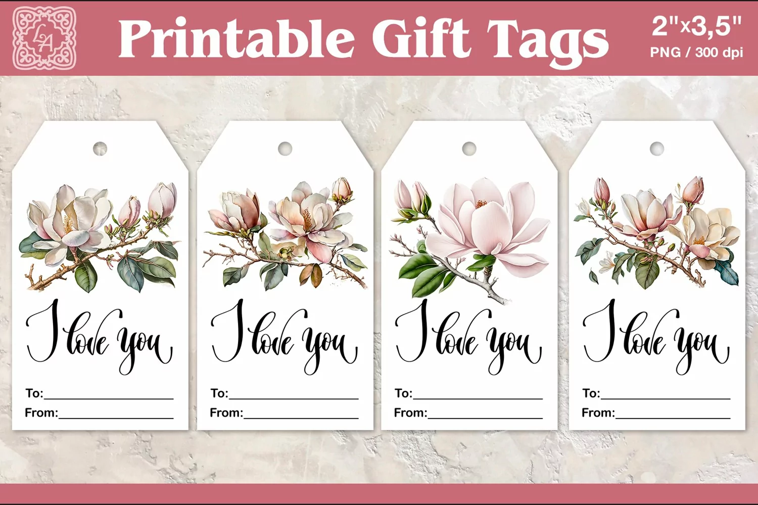 Valentines Gift Tags | PNG Sublimation product image 1