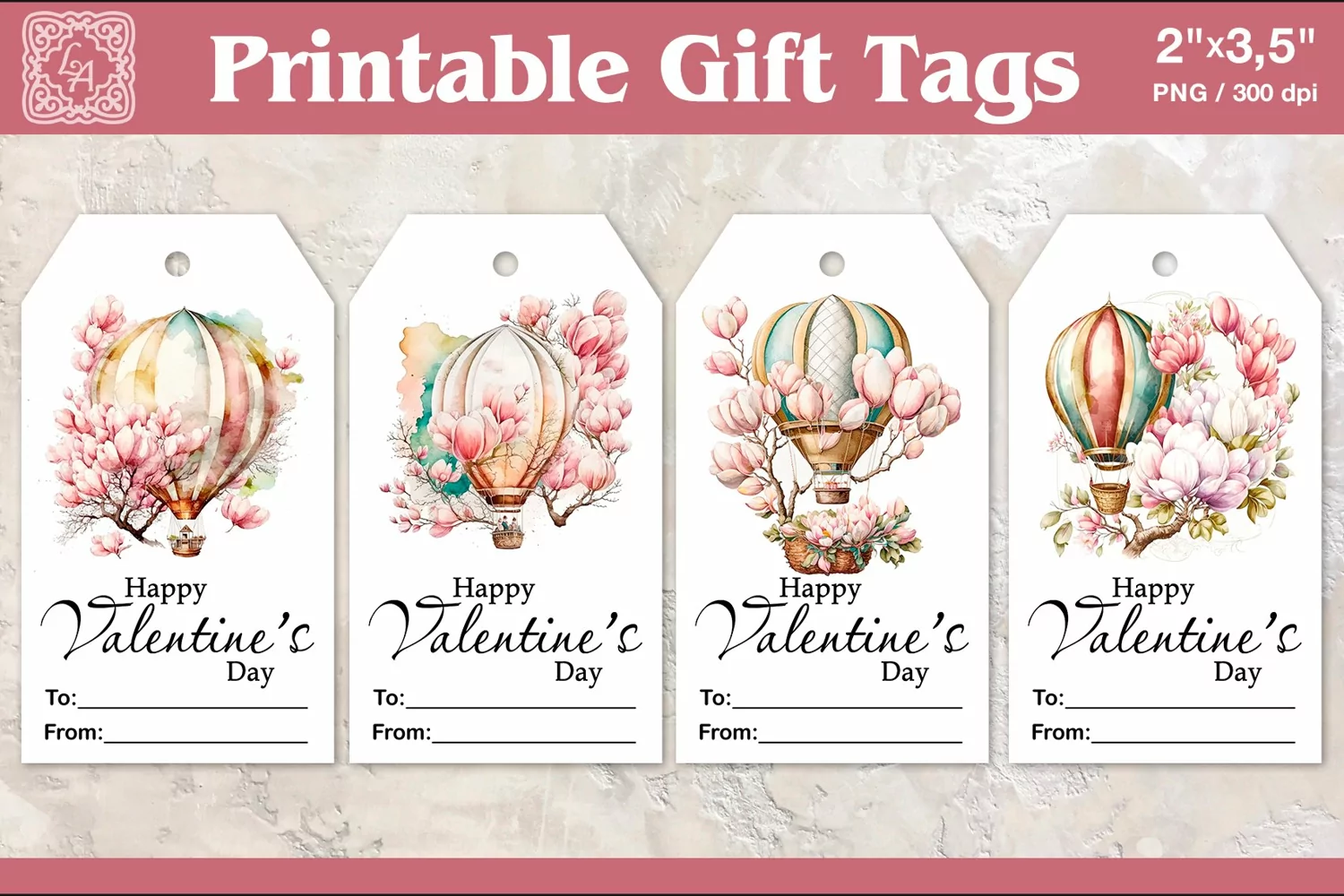 Valentines Gift Tags | PNG Sublimation product image 1