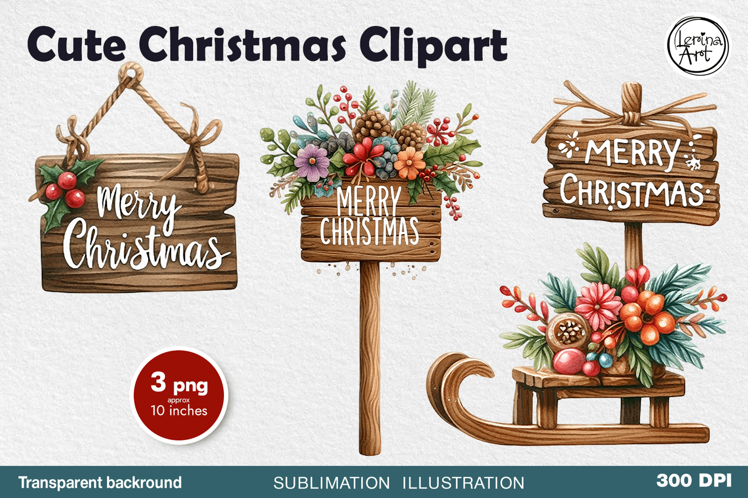 Christmas Tag. PNG sublimation product image 1