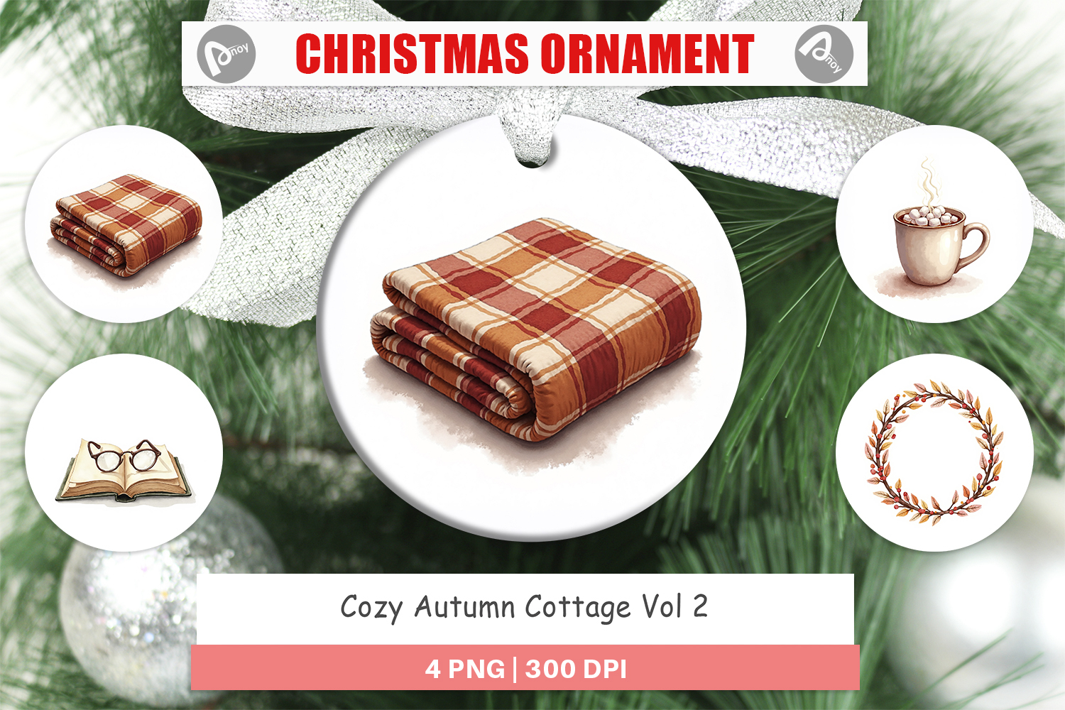 Cozy Autumn Cottage Ornament product image 1