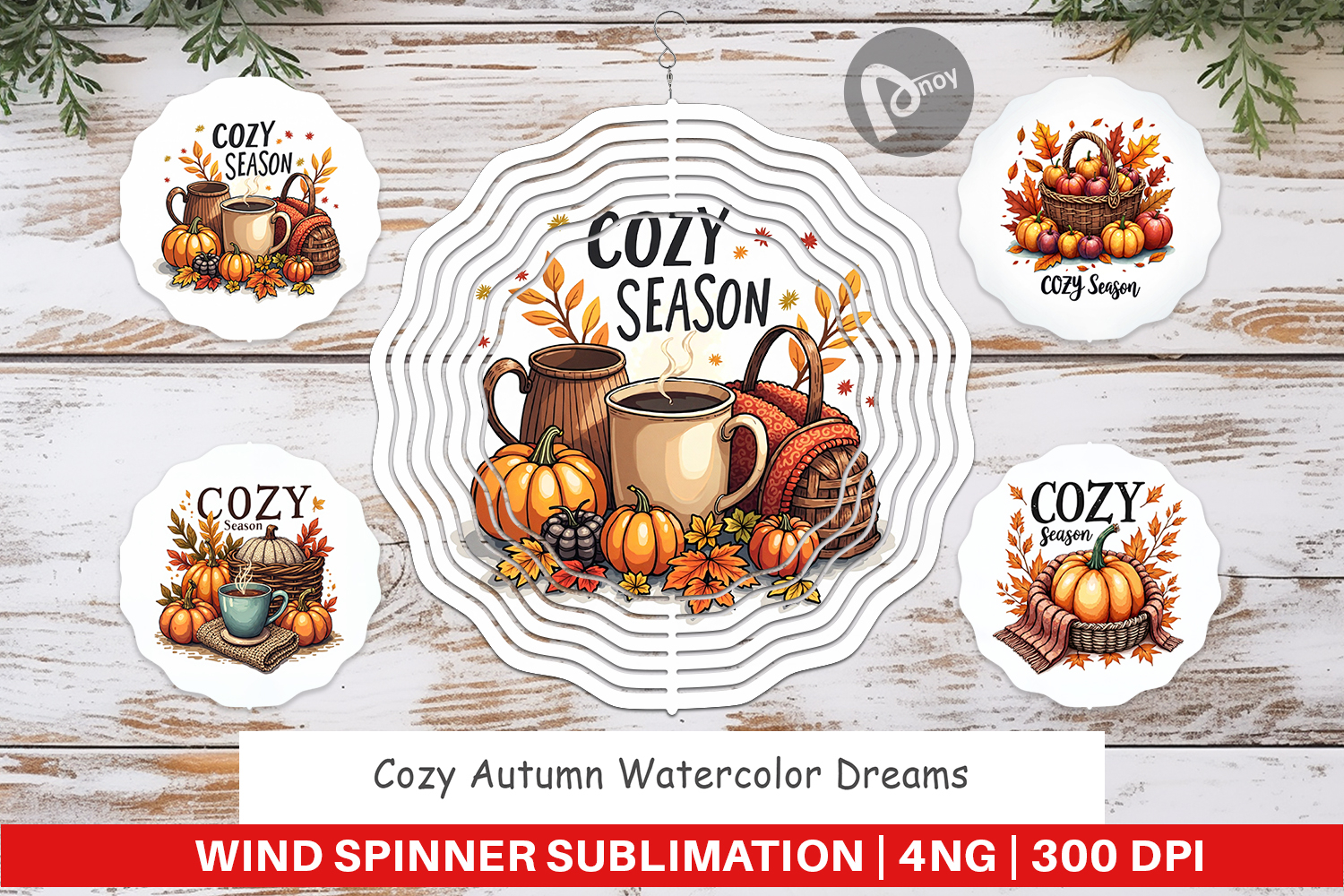Cozy Autumn Dreams Wind Spinner product image 1