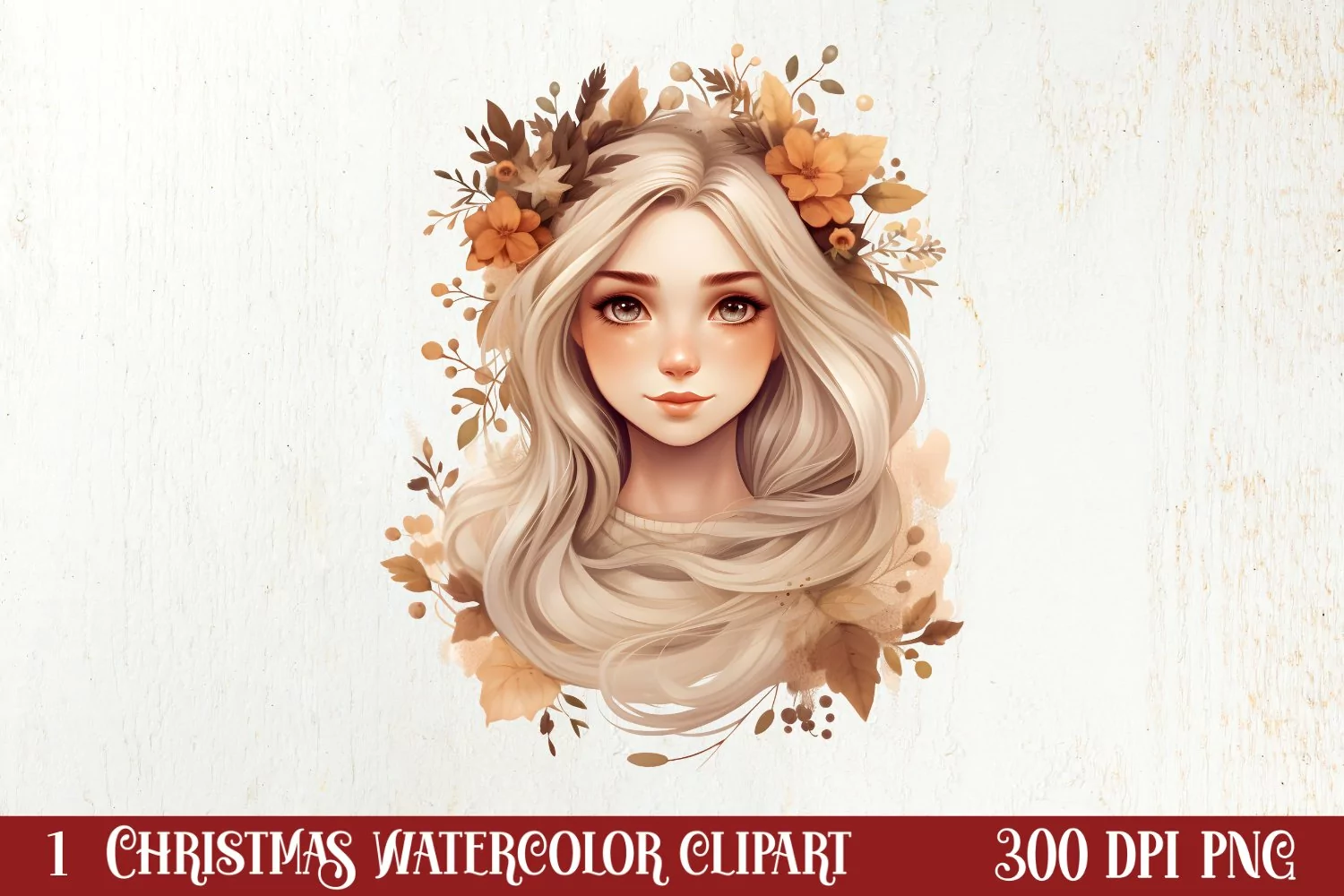 Cozy Boho Christmas Sublimation Clipart, Christmas PNG product image 1
