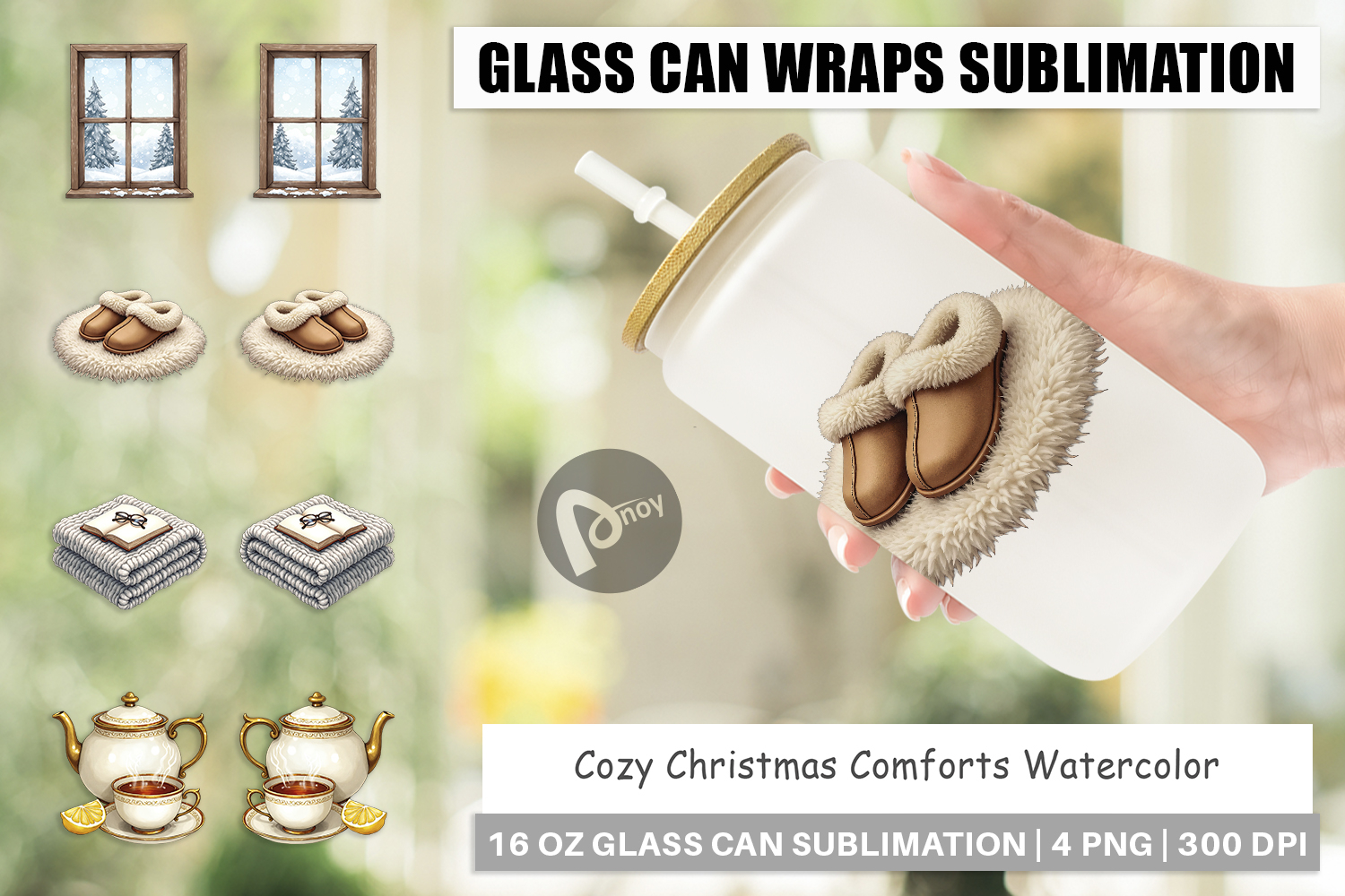 Cozy Christmas Comforts Glass Can product image 1