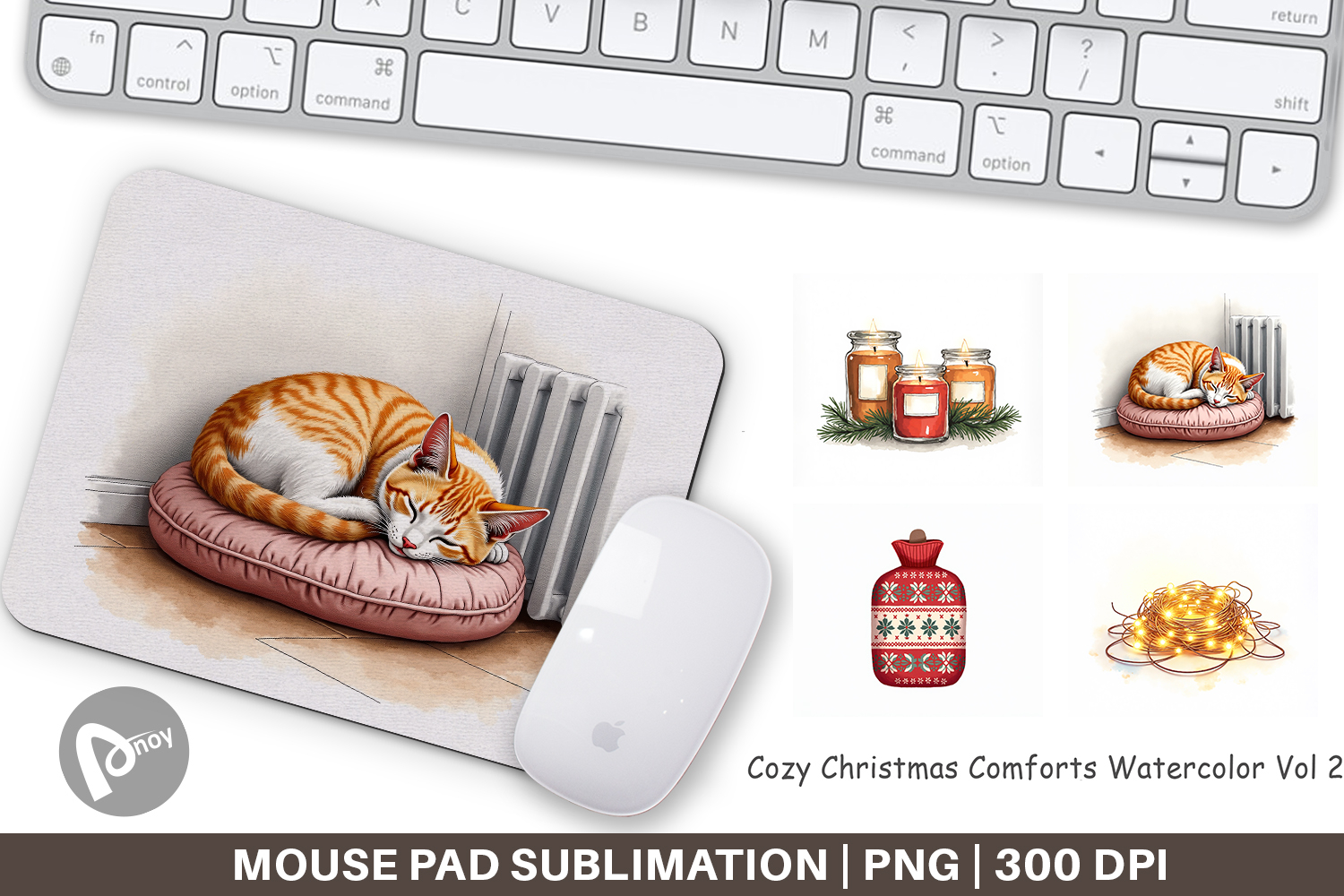 Cozy Christmas Comforts Mouse Pad product image 1