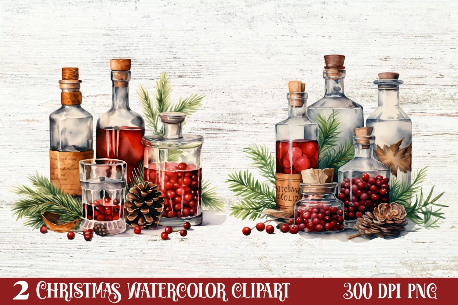 Cozy Christmas Home Clipart Sublimation product image 1