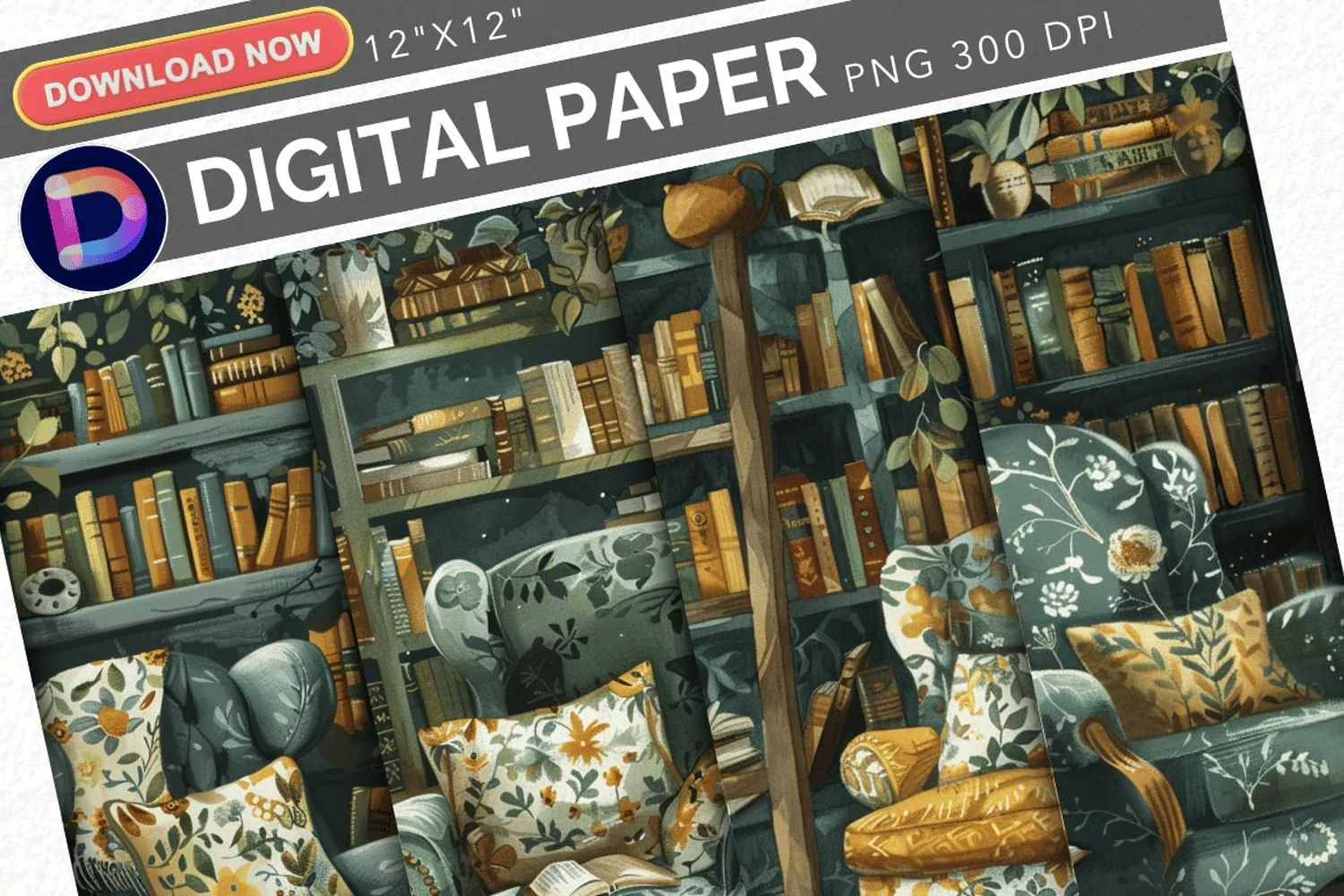 Cozy Cottagecore Digital Paper product image 1