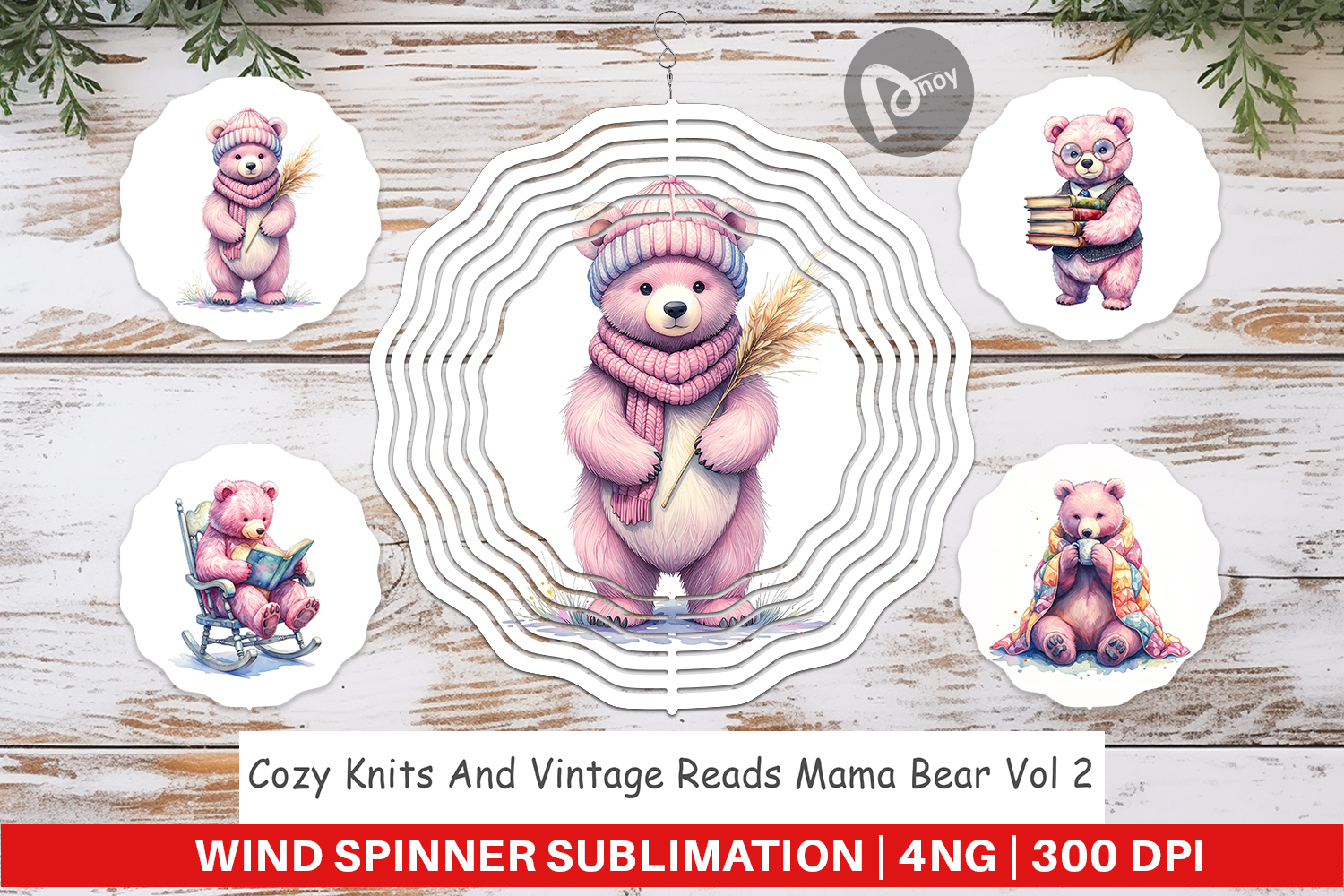 Knits & Reads Mama Bear Wind Spinner product image 1