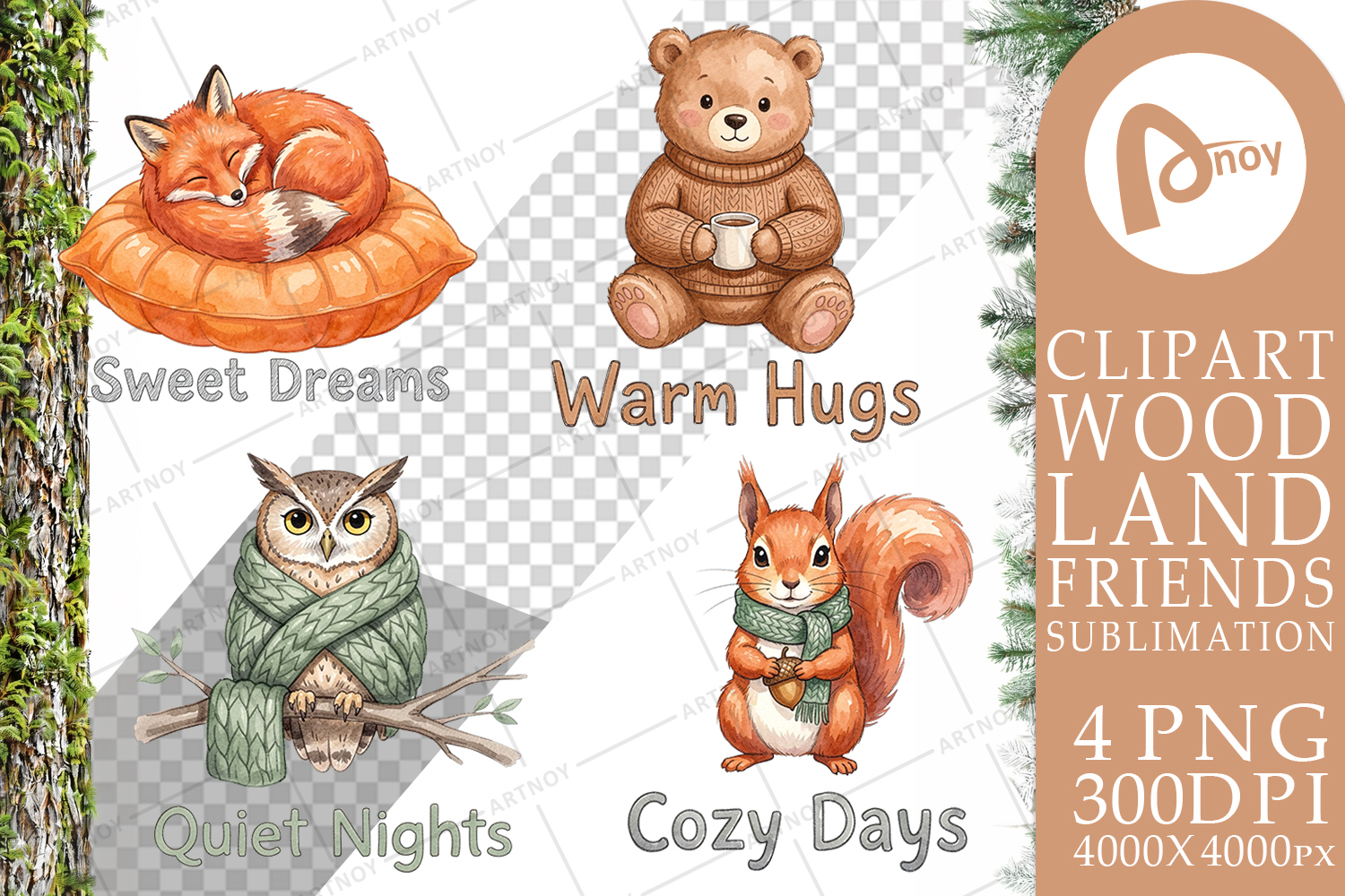 Knitwear Woodland Friends Sublimation product image 1
