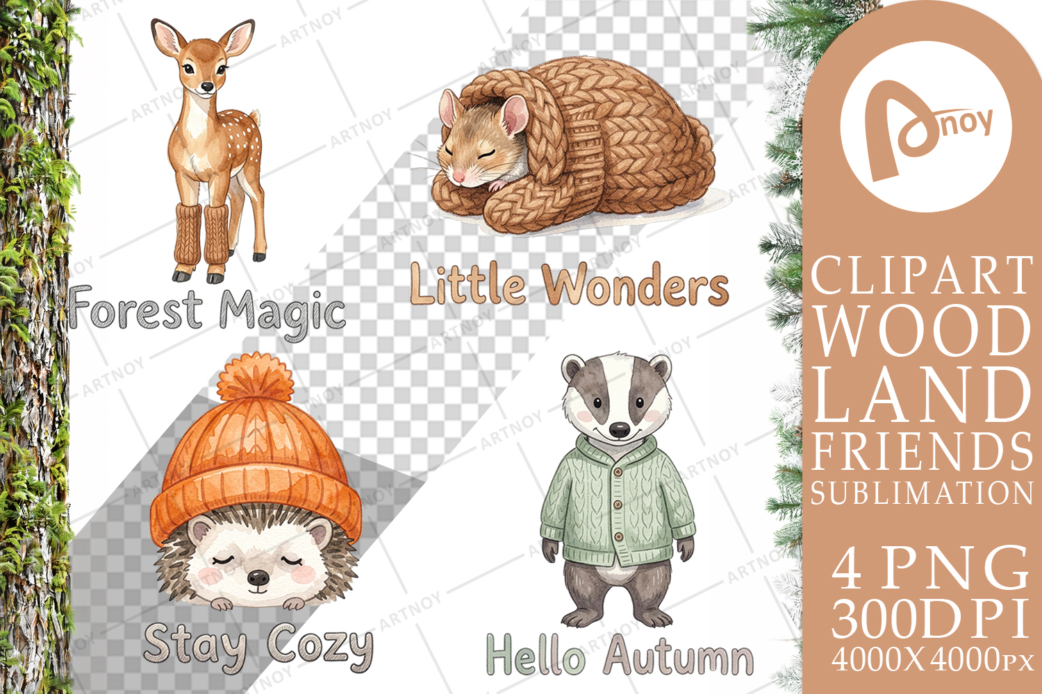 Knitwear Woodland Friends Sublimation product image 1