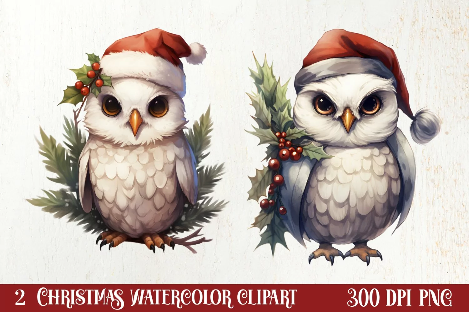 Cozy Winter Animals Clipart, Christmas Clipart product image 1
