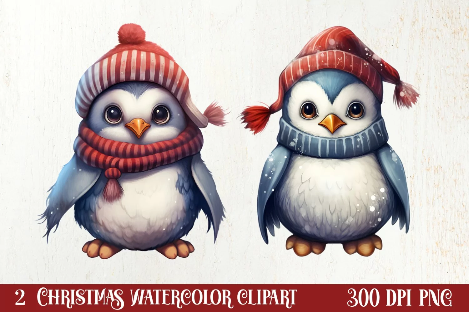 Cozy Winter Animals Clipart, Christmas Clipart product image 1