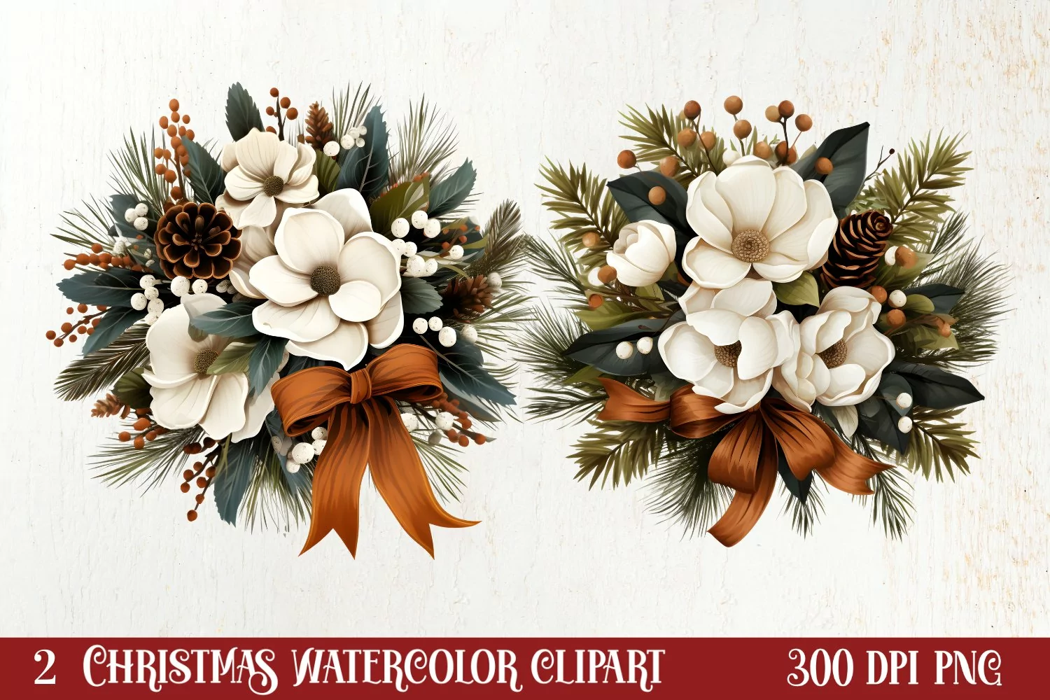 Cozy Winter Sublimation Clipart, Christmas Clipart product image 1