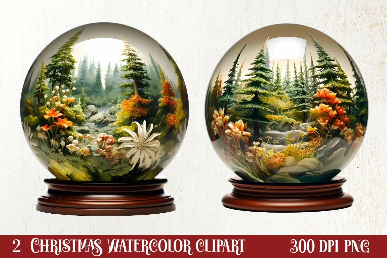 Cozy Winter Sublimation Clipart, Christmas Clipart product image 1