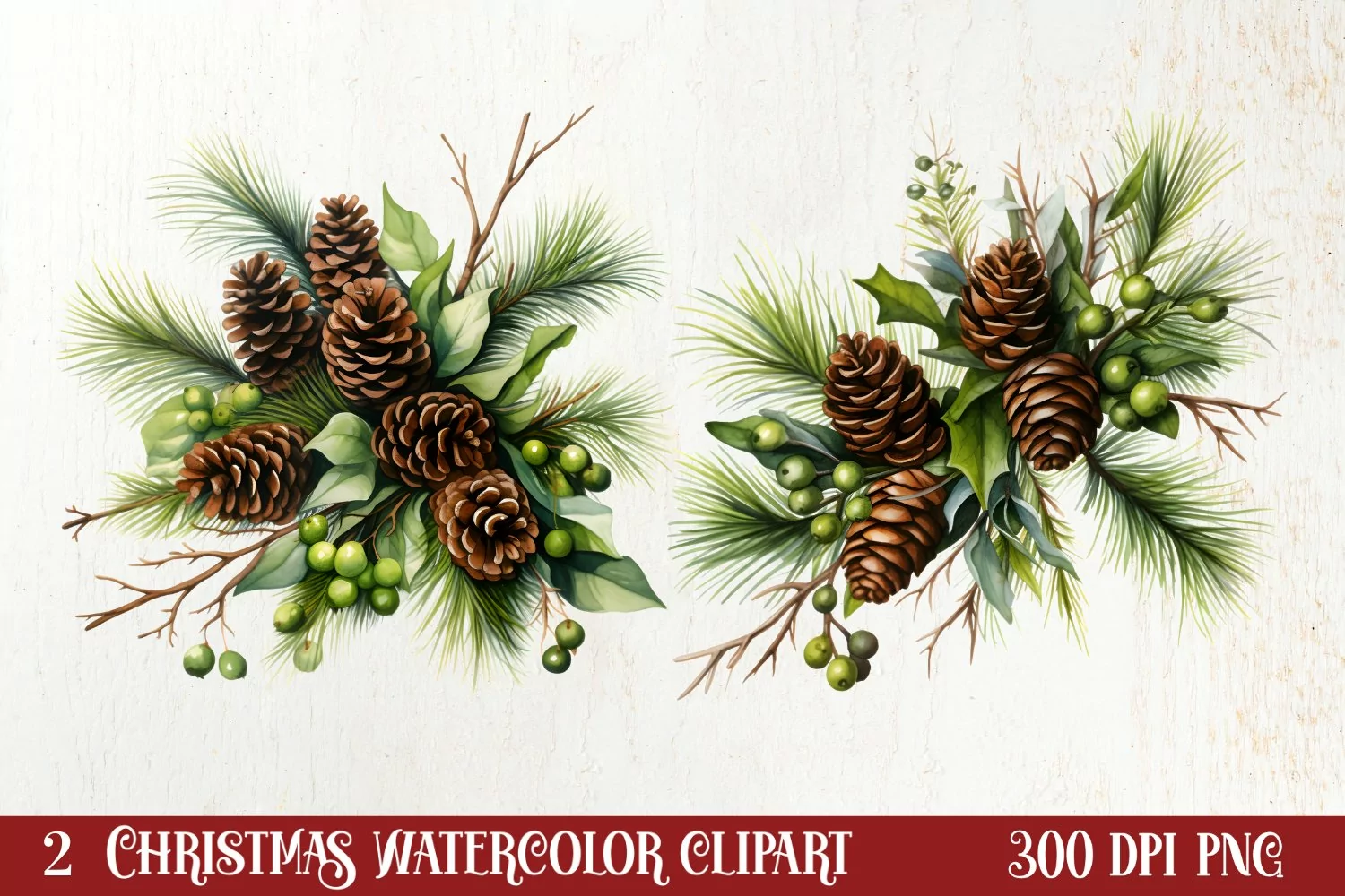 Cozy Winter Sublimation Clipart, Christmas Clipart product image 1