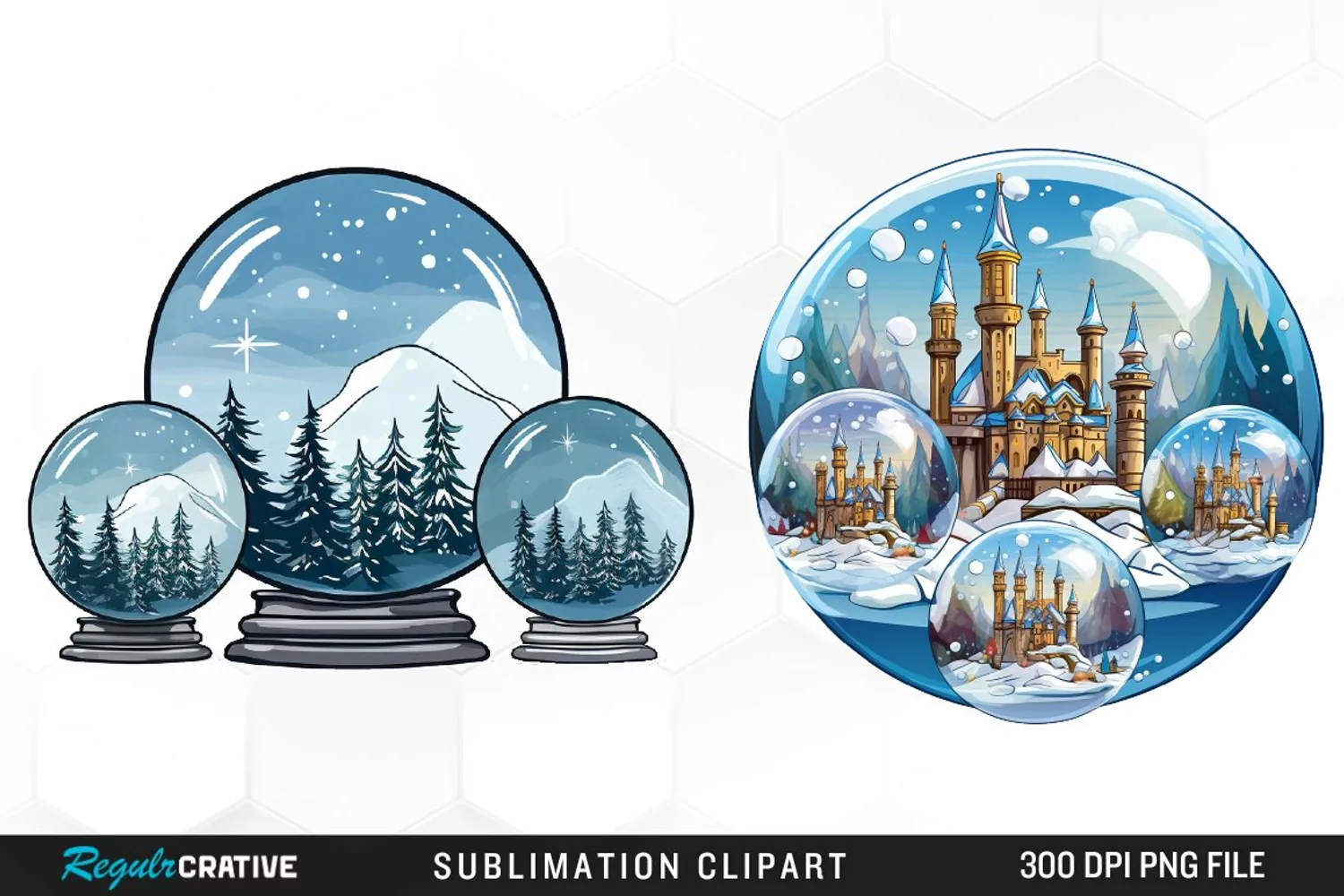 Crystal Balls Design Clipart product image 1