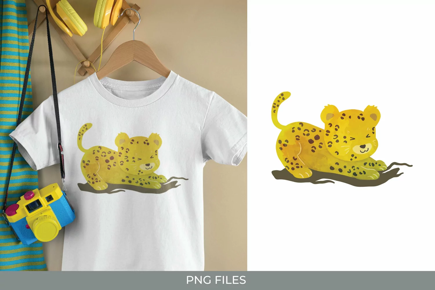 Baby Leopard Watercolor Sublimation product image 1