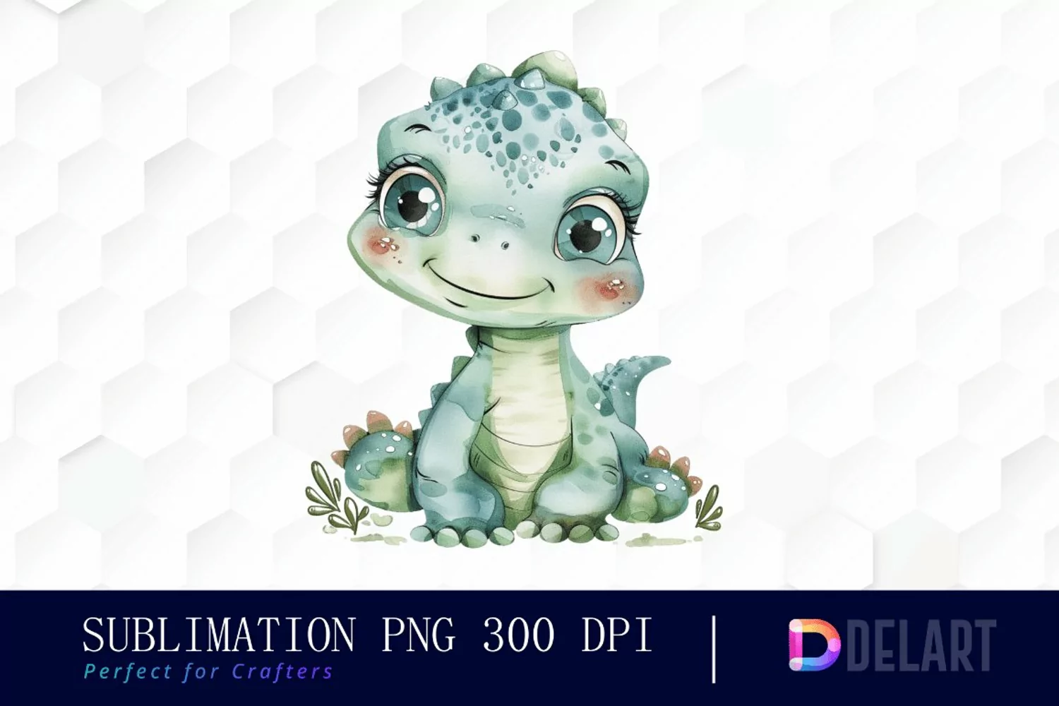 Cute Baby Dinosaurs Design Clipart product image 1