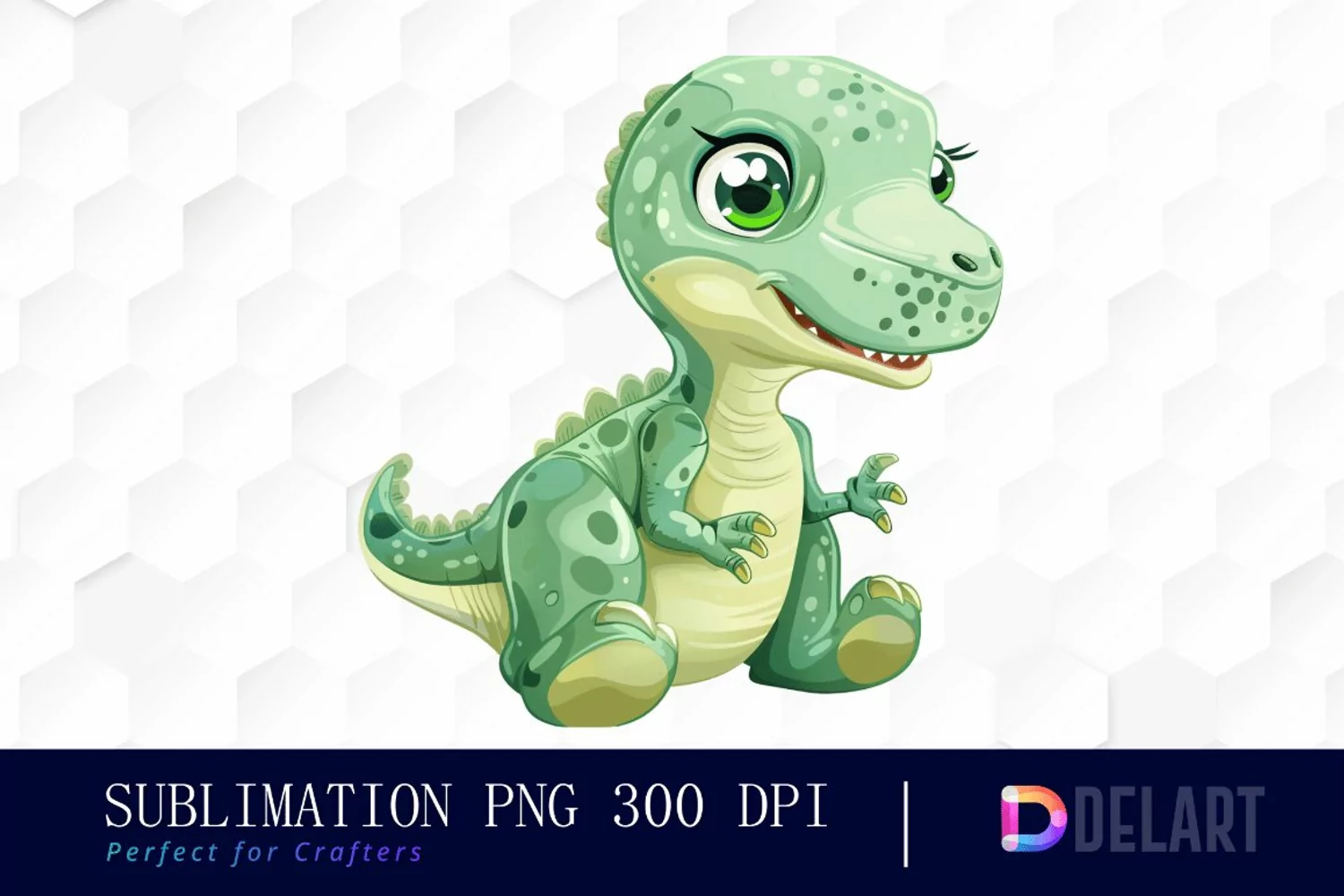 Cute Baby Dinosaurs Illustration Clipart product image 1
