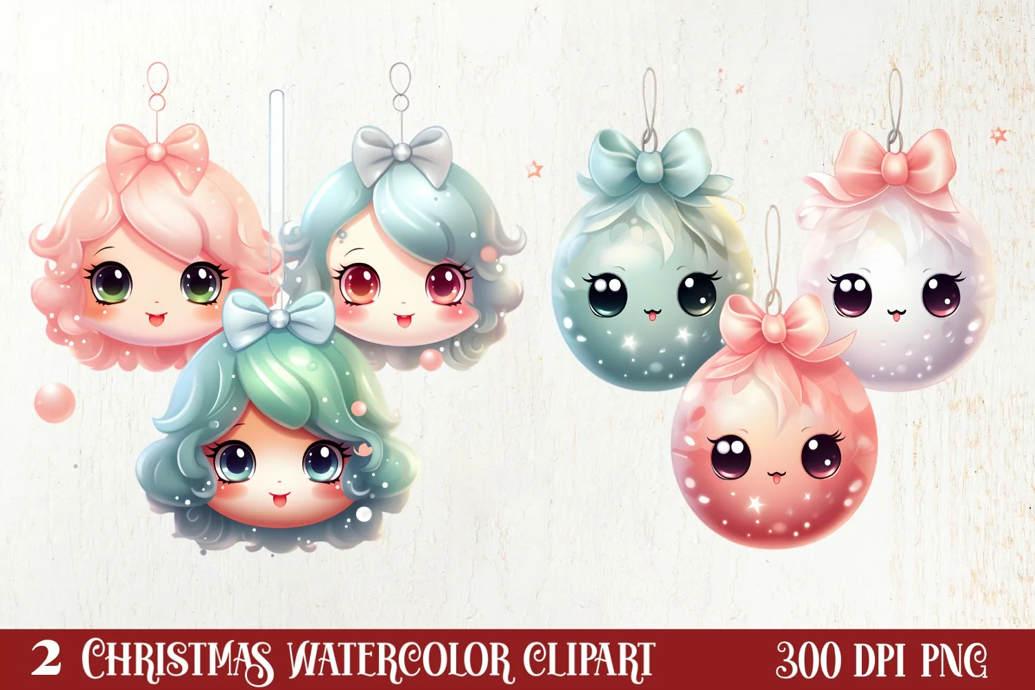 Cute Christmas Clipart Sublimation, Cute Christmas Clipart product image 1