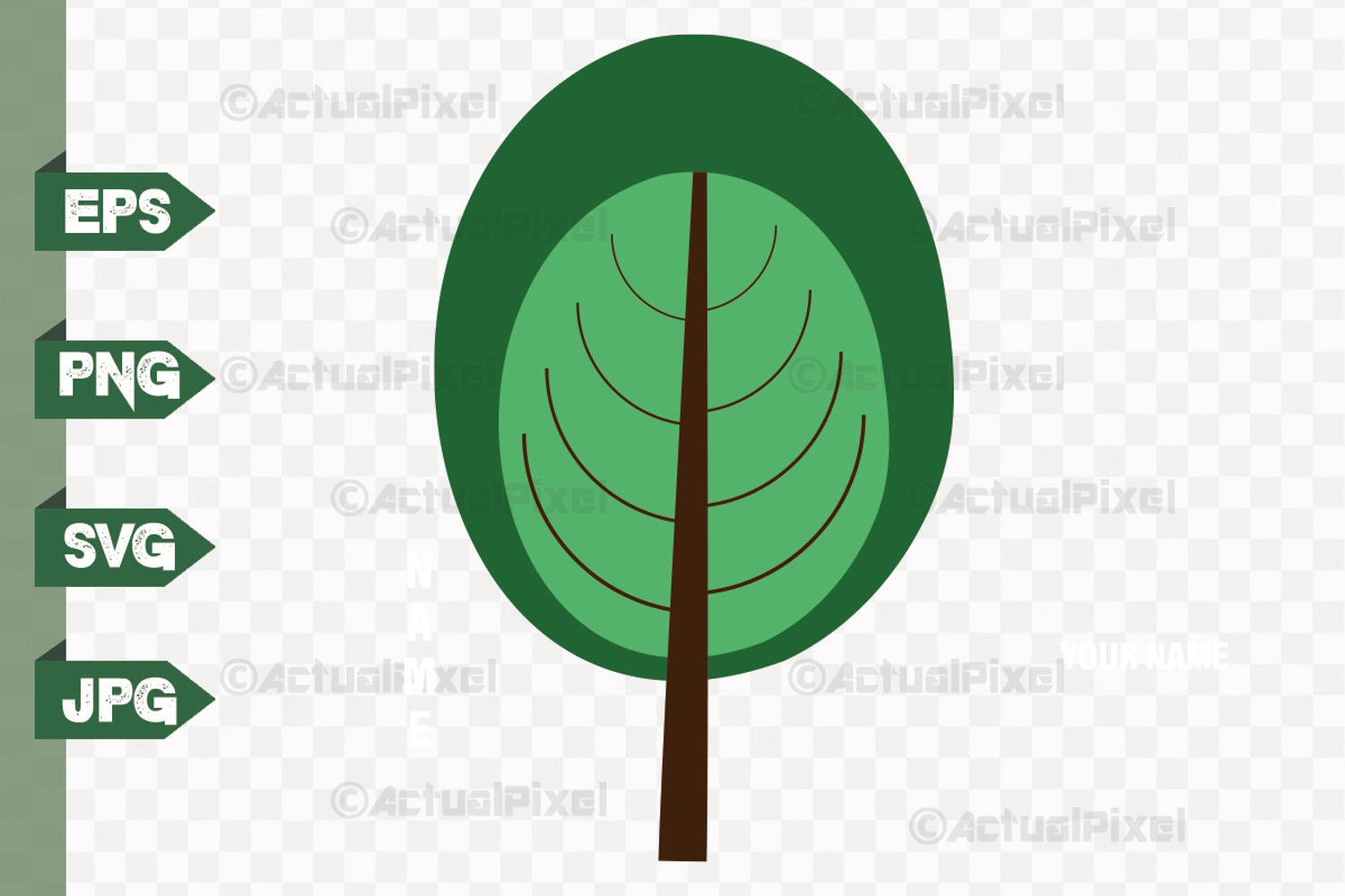 Cute Colorful Whimsical Tree Clip Art product image 1