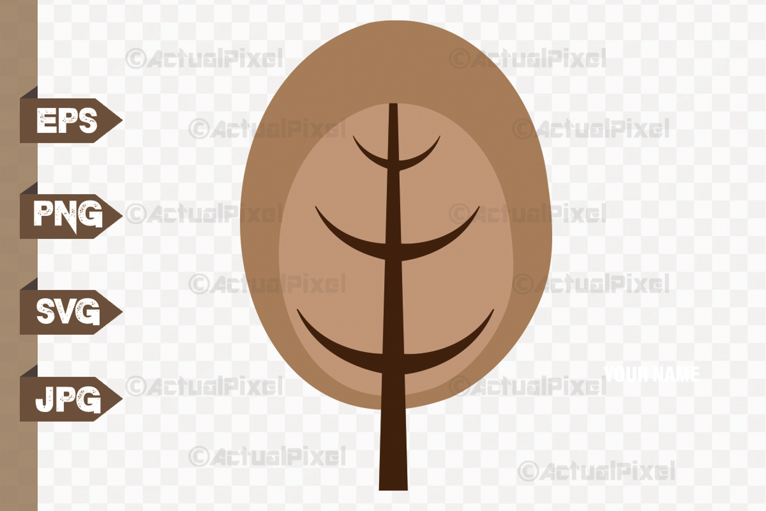 Cute Colorful Whimsical Tree Clip Art product image 1