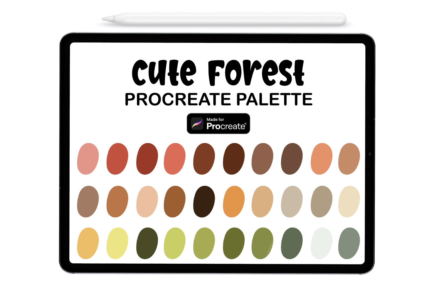 Cute Forest Procreate Color Palette