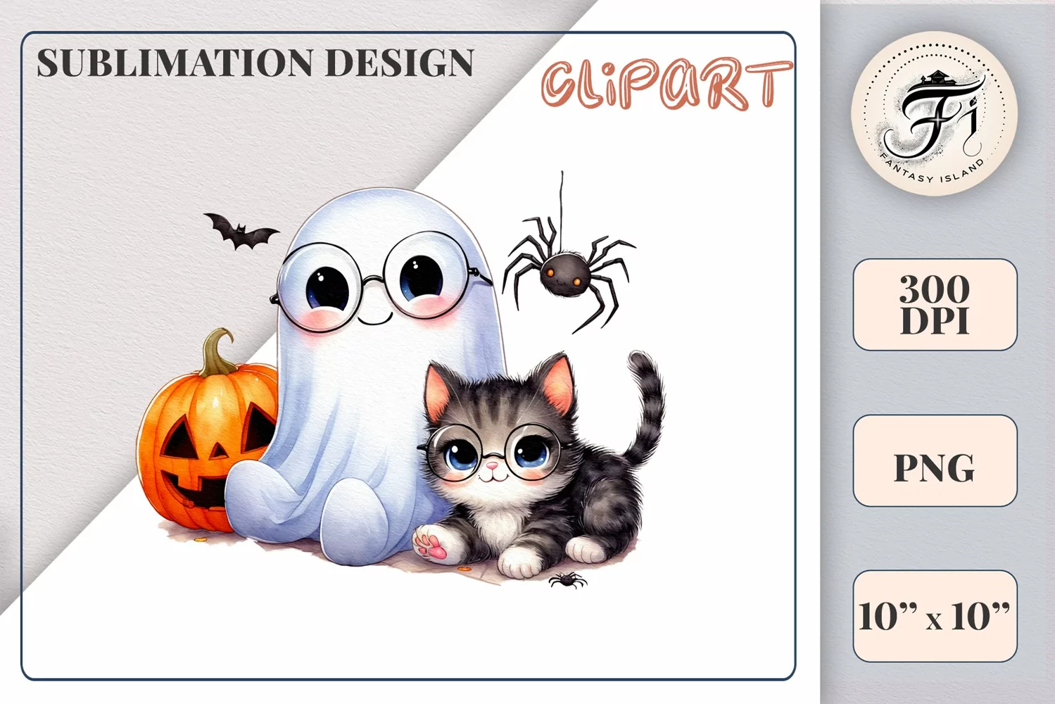 Add a touch of magic to your Halloween with our charming watercolor ghost clipart. Perfect for printing, decorations, cards, and other creative projects. Available for download in PNG format with a transparent background!