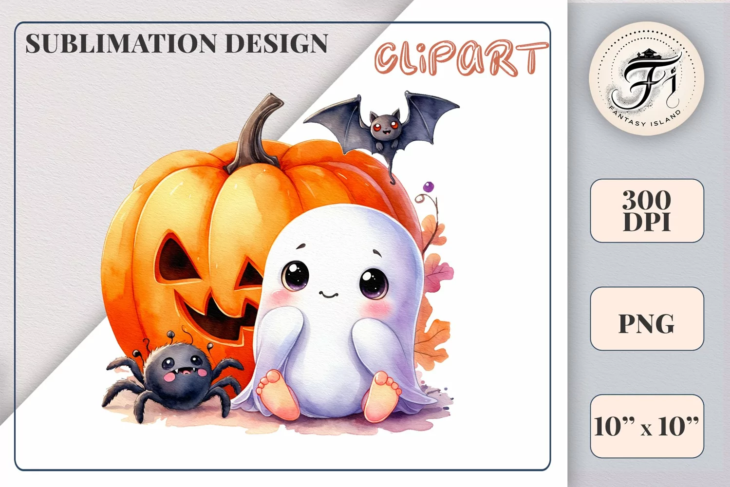 Add a touch of magic to your Halloween with our charming watercolor ghost clipart. Perfect for printing, decorations, cards, and other creative projects. Available for download in PNG format with a transparent background!