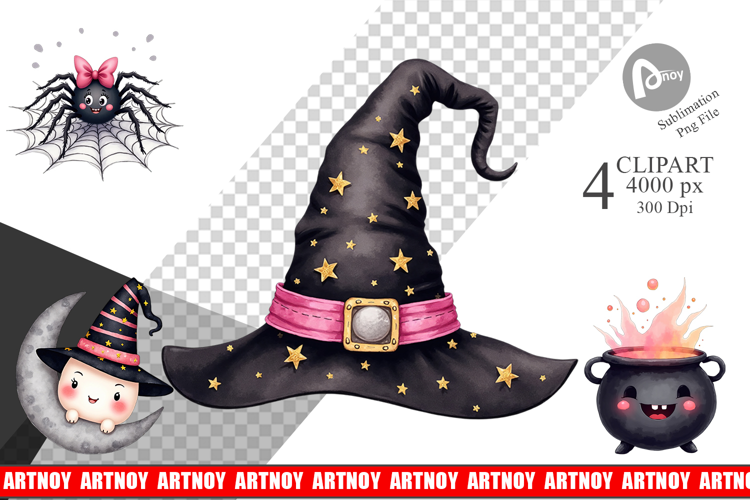 Cute Kids Halloween Clipart product image 1