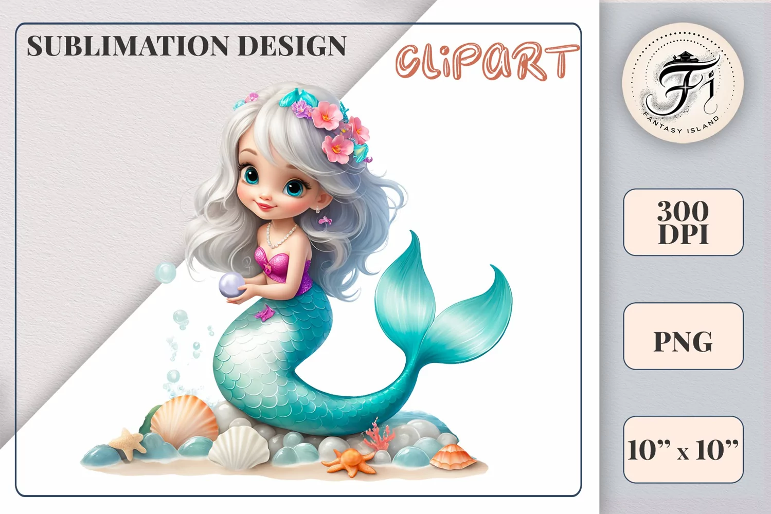 Explore our delightful mermaid watercolor clipart, perfect for invitations, greeting cards, scrapbooking, and seasonal crafts. Ideal for sublimation designs on transparent backgrounds, as well as birthday cards, T-shirt designs, children's prints and deco
