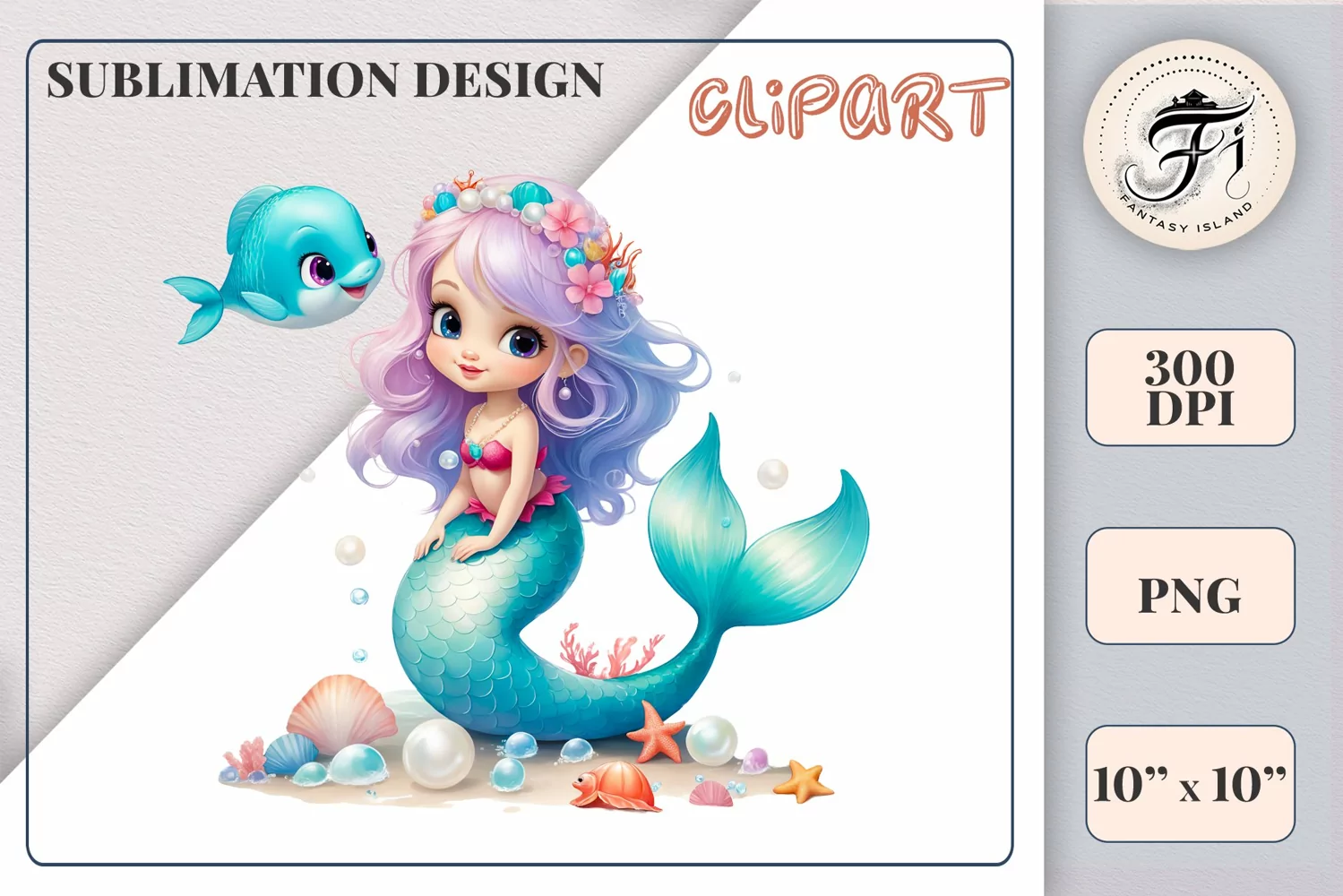 Explore our delightful mermaid watercolor clipart, perfect for invitations, greeting cards, scrapbooking, and seasonal crafts. Ideal for sublimation designs on transparent backgrounds, as well as birthday cards, T-shirt designs, children's prints and deco