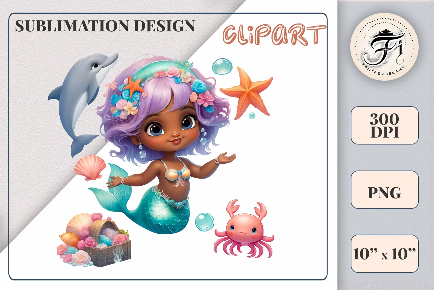 Explore our delightful mermaid watercolor clipart, perfect for invitations, greeting cards, scrapbooking, and seasonal crafts. Ideal for sublimation designs on transparent backgrounds, as well as birthday cards, T-shirt designs, children's prints and deco