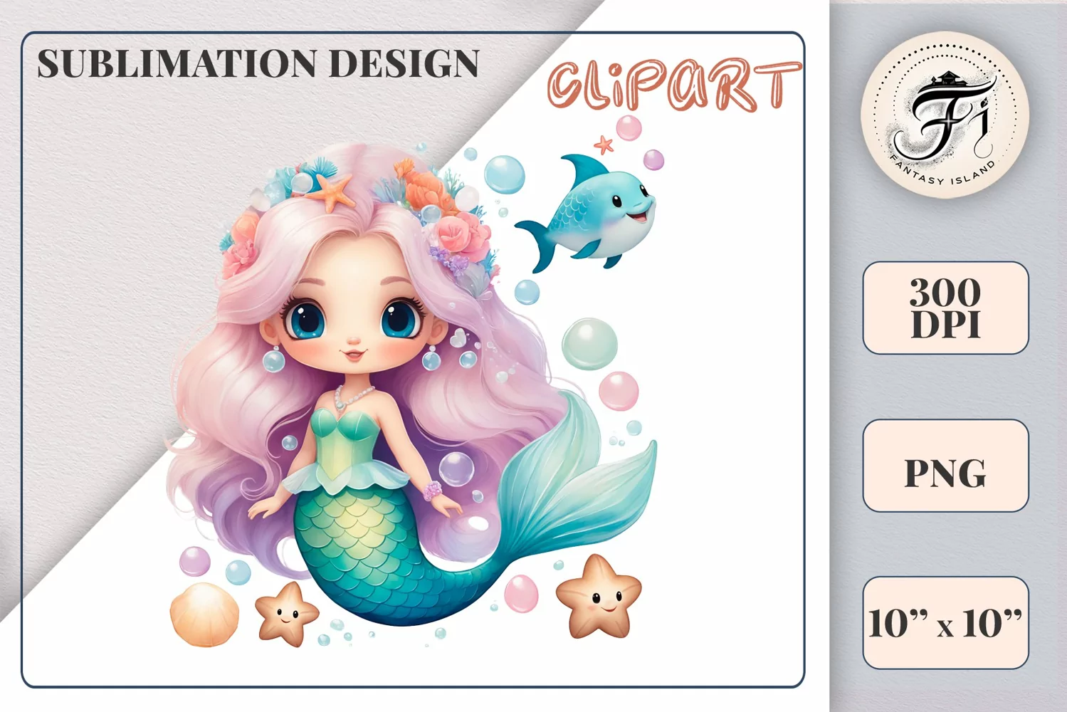 Explore our delightful mermaid watercolor clipart, perfect for invitations, greeting cards, scrapbooking, and seasonal crafts. Ideal for sublimation designs on transparent backgrounds, as well as birthday cards, T-shirt designs, children's prints and deco