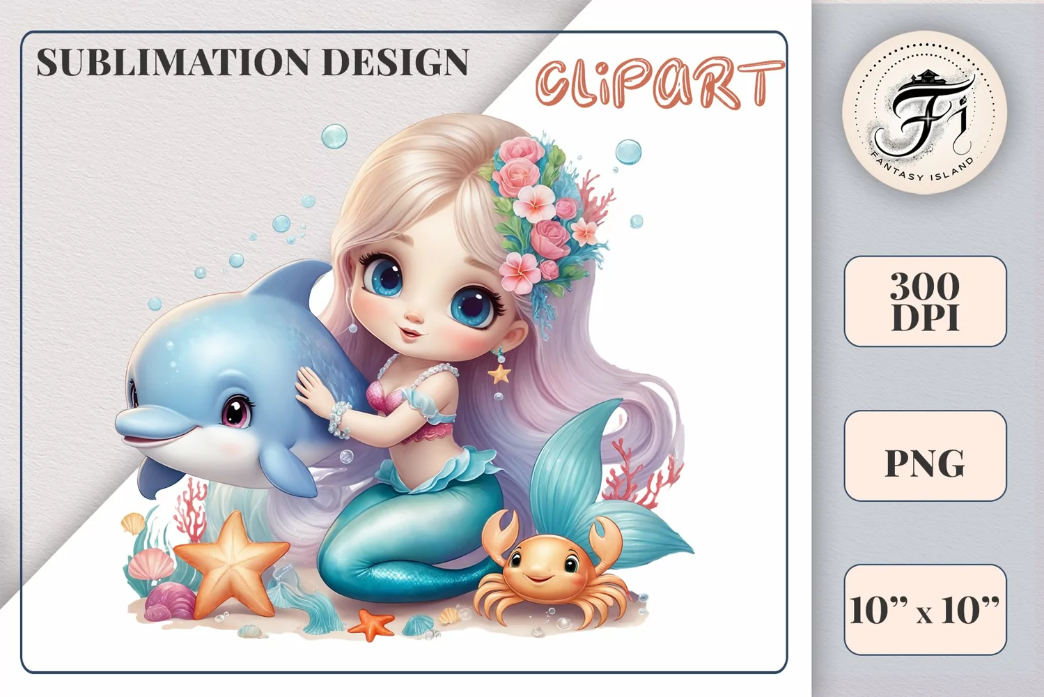 Explore our delightful mermaid watercolor clipart, perfect for invitations, greeting cards, scrapbooking, and seasonal crafts. Ideal for sublimation designs on transparent backgrounds, as well as birthday cards, T-shirt designs, children's prints and deco