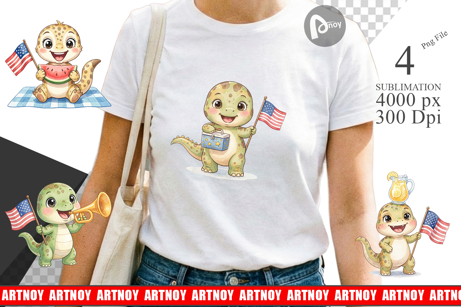 Picnic BBQ Dino Sublimation product image 1