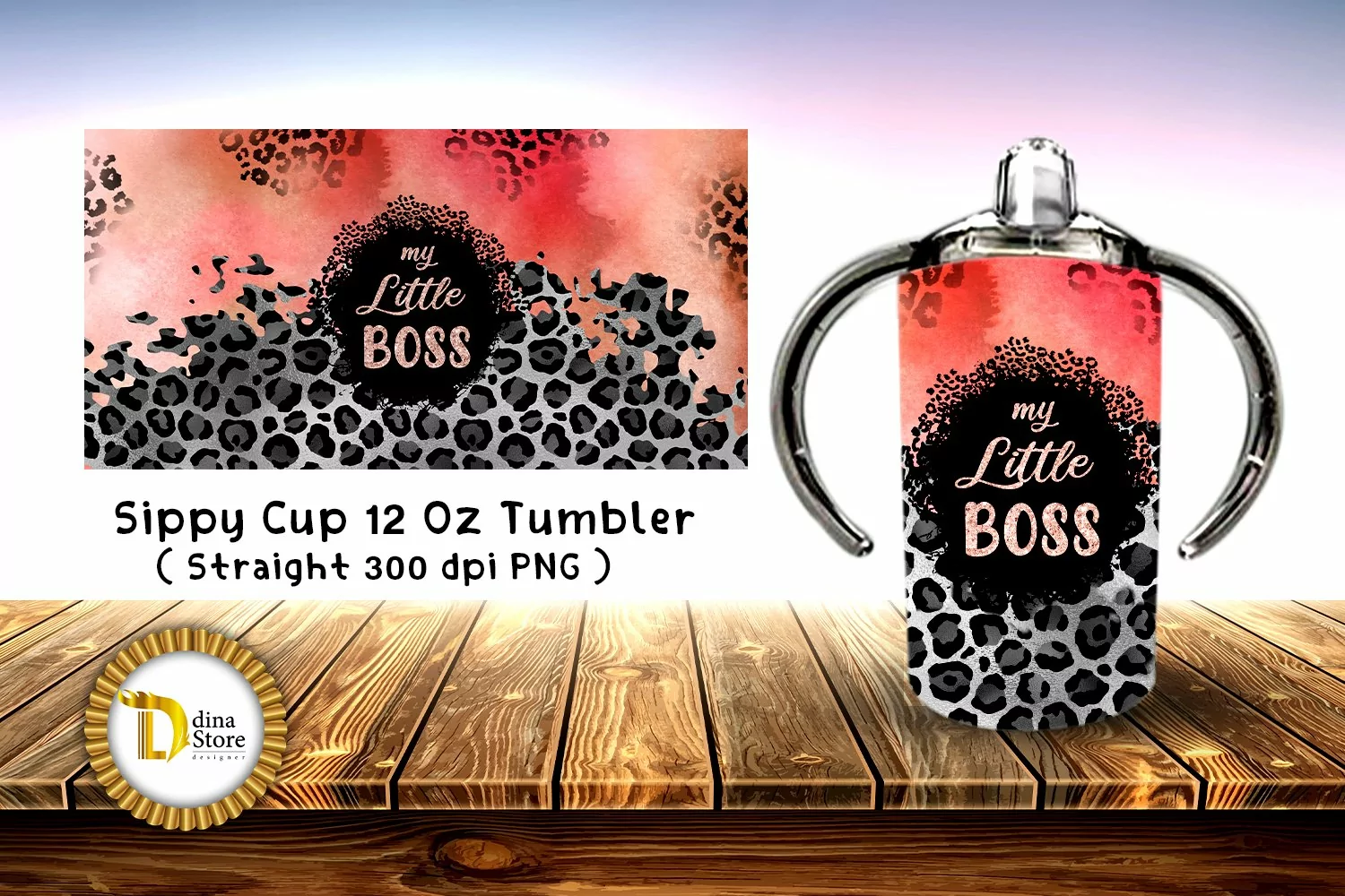 My Little Boss Vintage Tumbler| 12 Oz Baby Sippy Cup product image 1