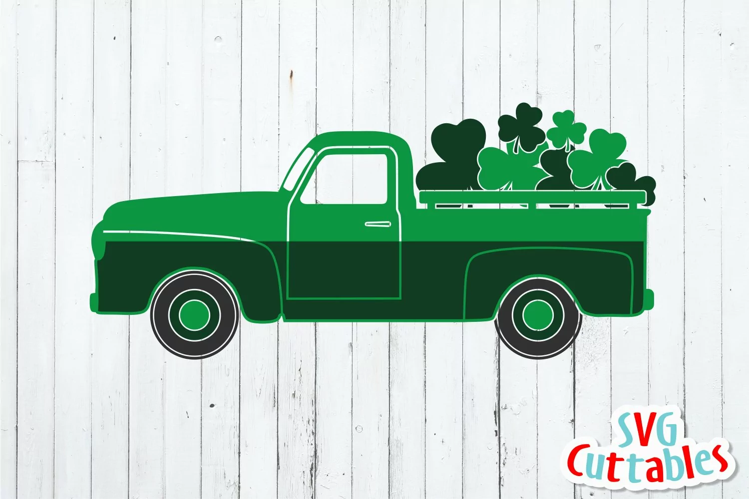 St. Patrick's Day Truck SVG | Shirt Design product image 1