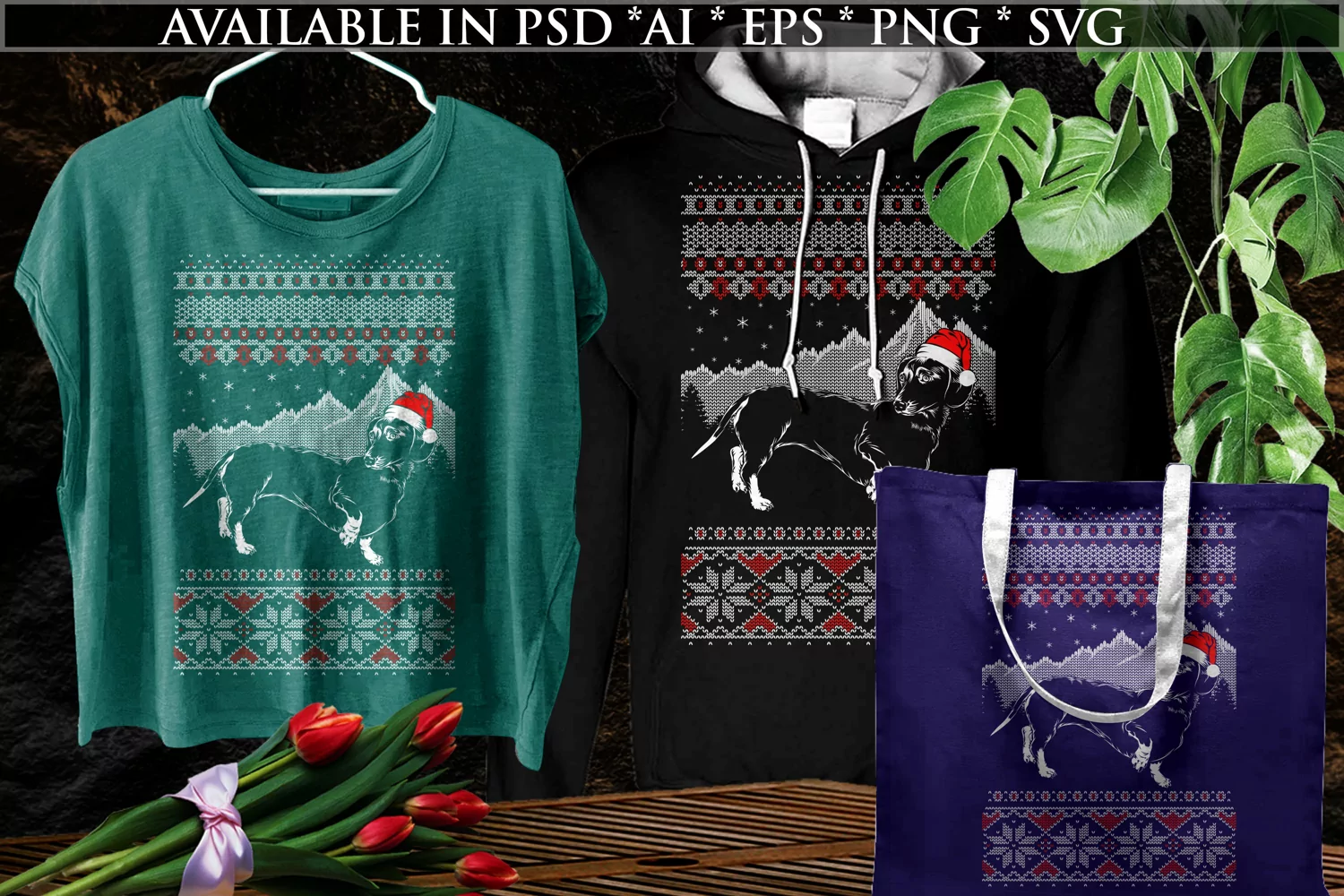 Dachund |ugly christmas sweater | dog ugly christmas | dog product image 1