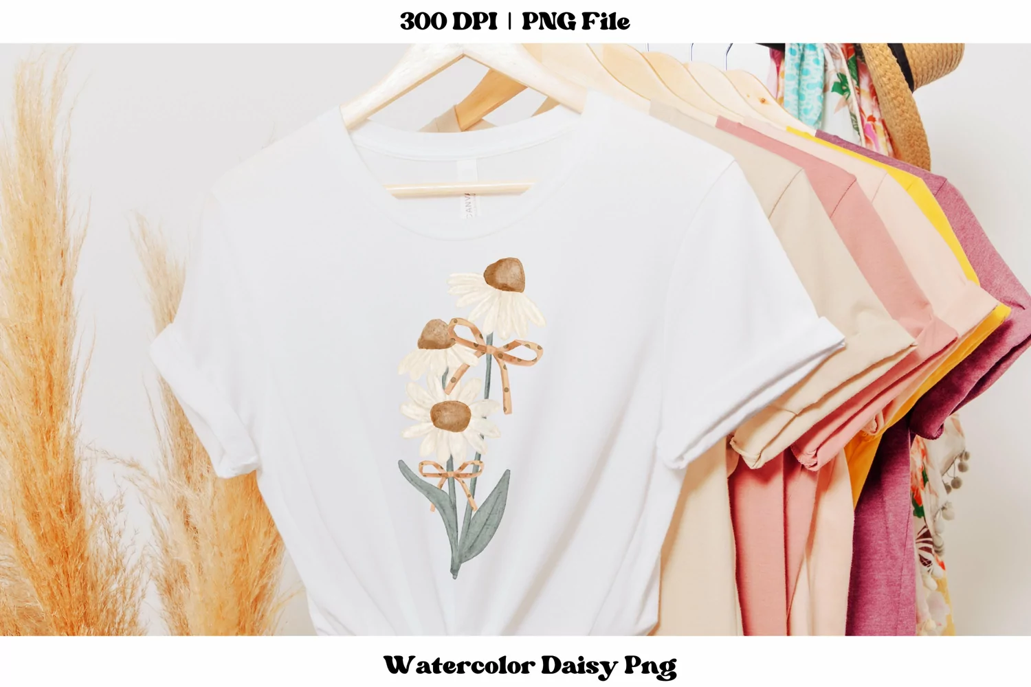 Daisy Bouquet Png Daisy Sublimation  Watercolor Daisy Png