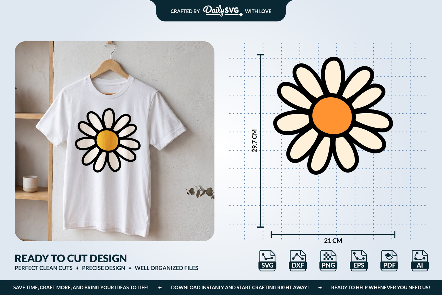 Daisy Flower SVG product image 1
