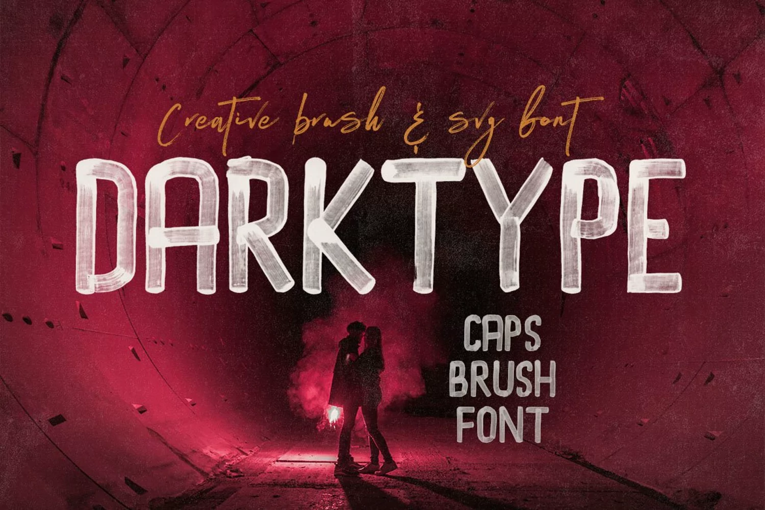 Dark Type Brush & SVG Font product image 1