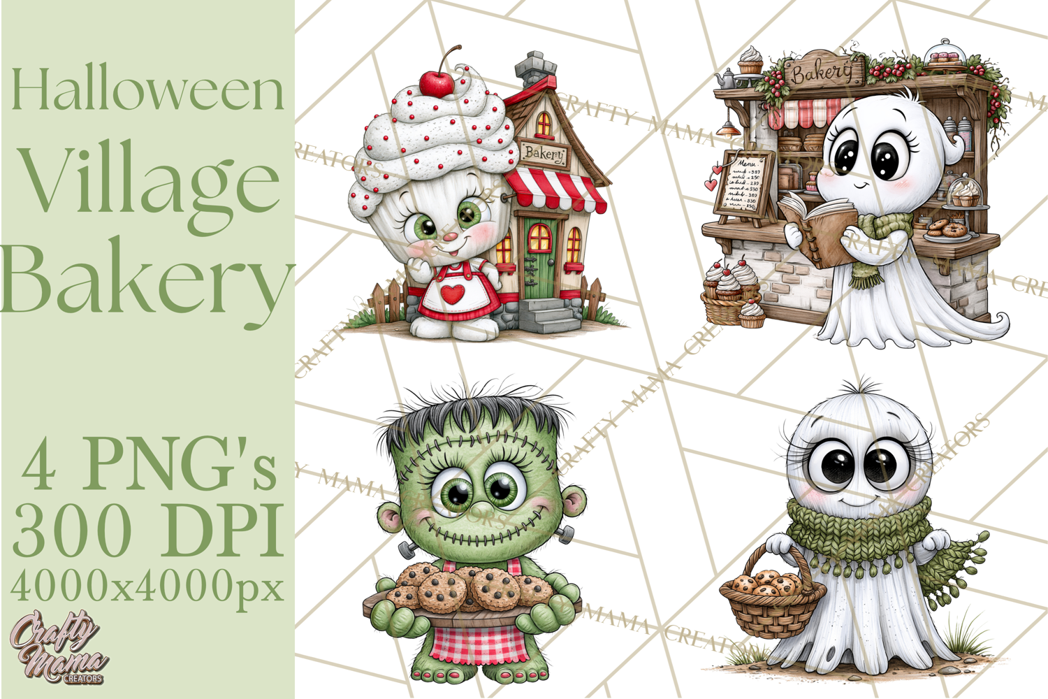 Halloween Village Bakery PNG Clipart product image 1