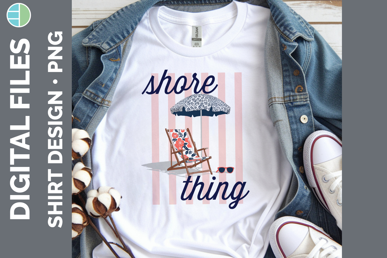 Shore Thing Preppy Coastal Beach PNG Shirt Design product image 1