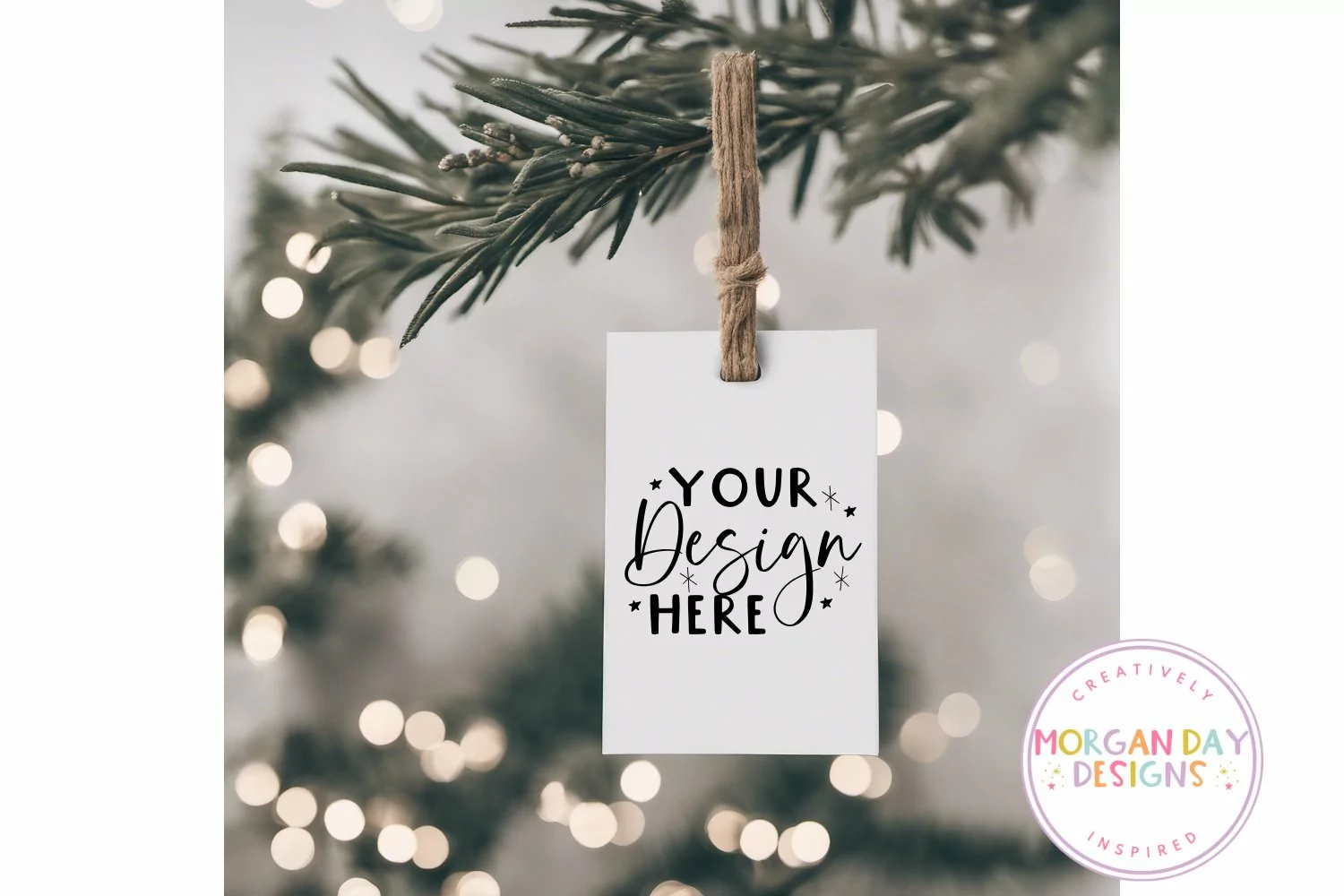 Christmas Ornament Mockup | Christmas Tag product image 1