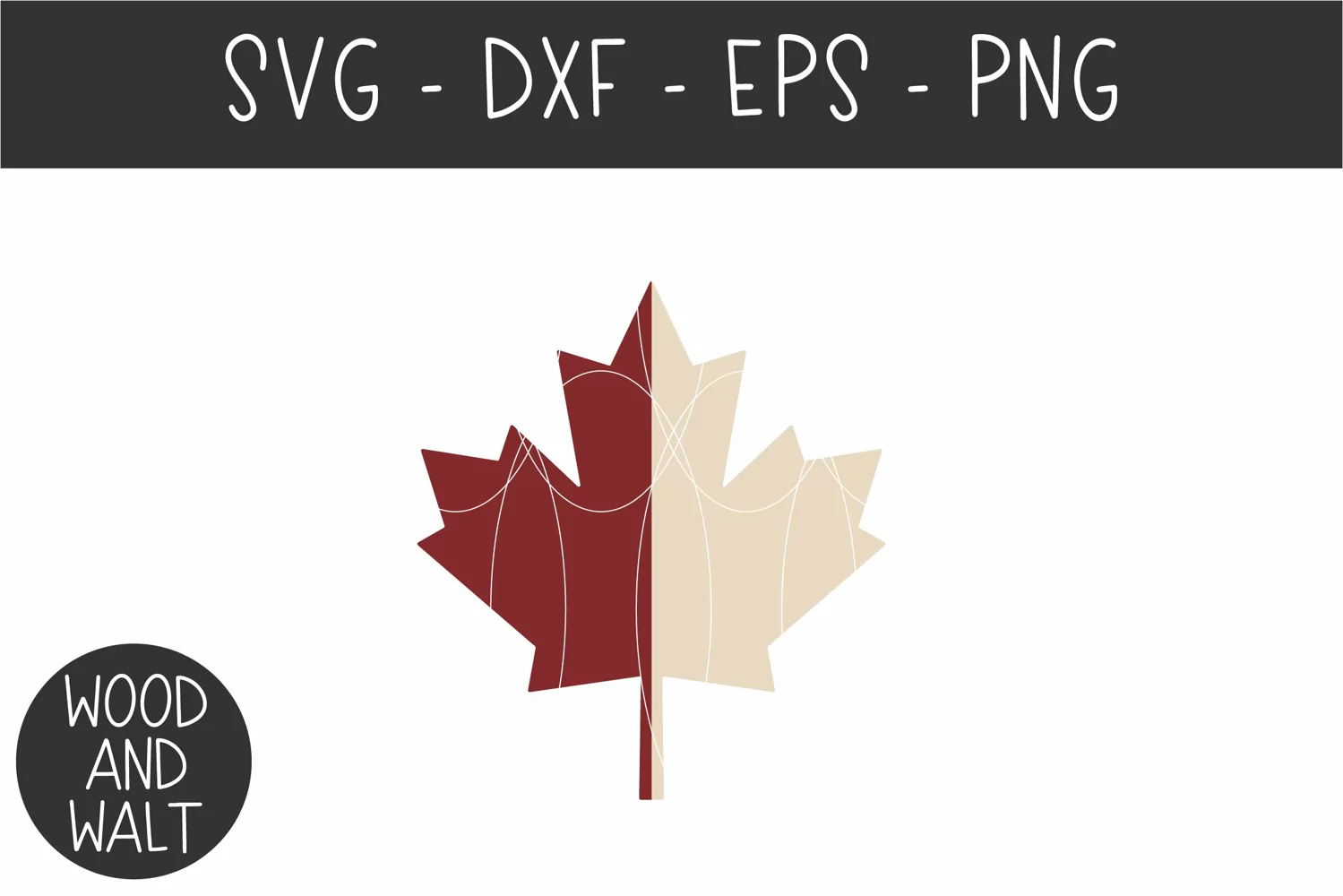 Vintage Maple Leaf SVG | Canada Day Cut File product image 1