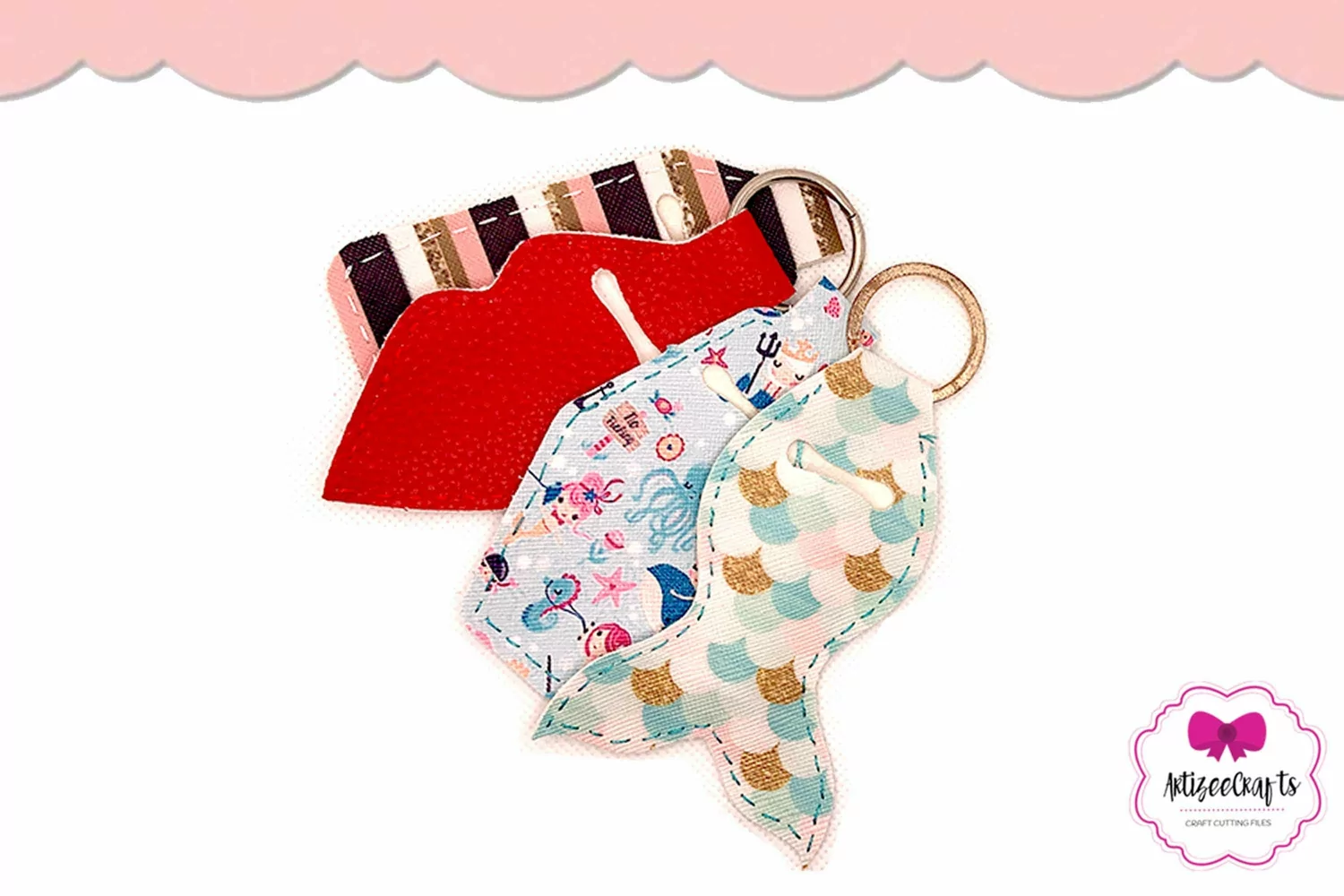 Lip Balm Holder 2 | Lip Balm Key Chain I Leather Key Fob product image 1