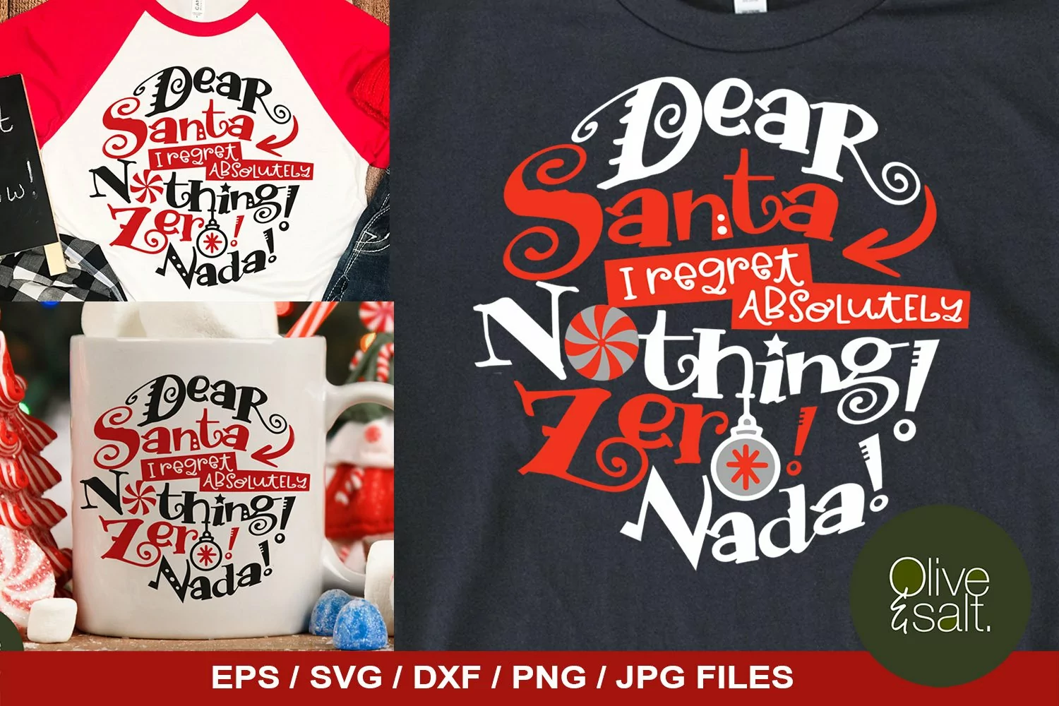 Dear Santa I regret nothing svg