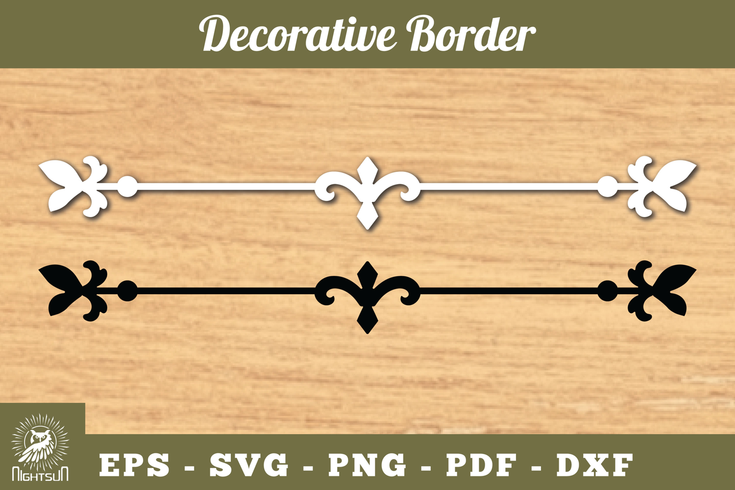 Decorative Border Lasercut Decoration SVG product image 1